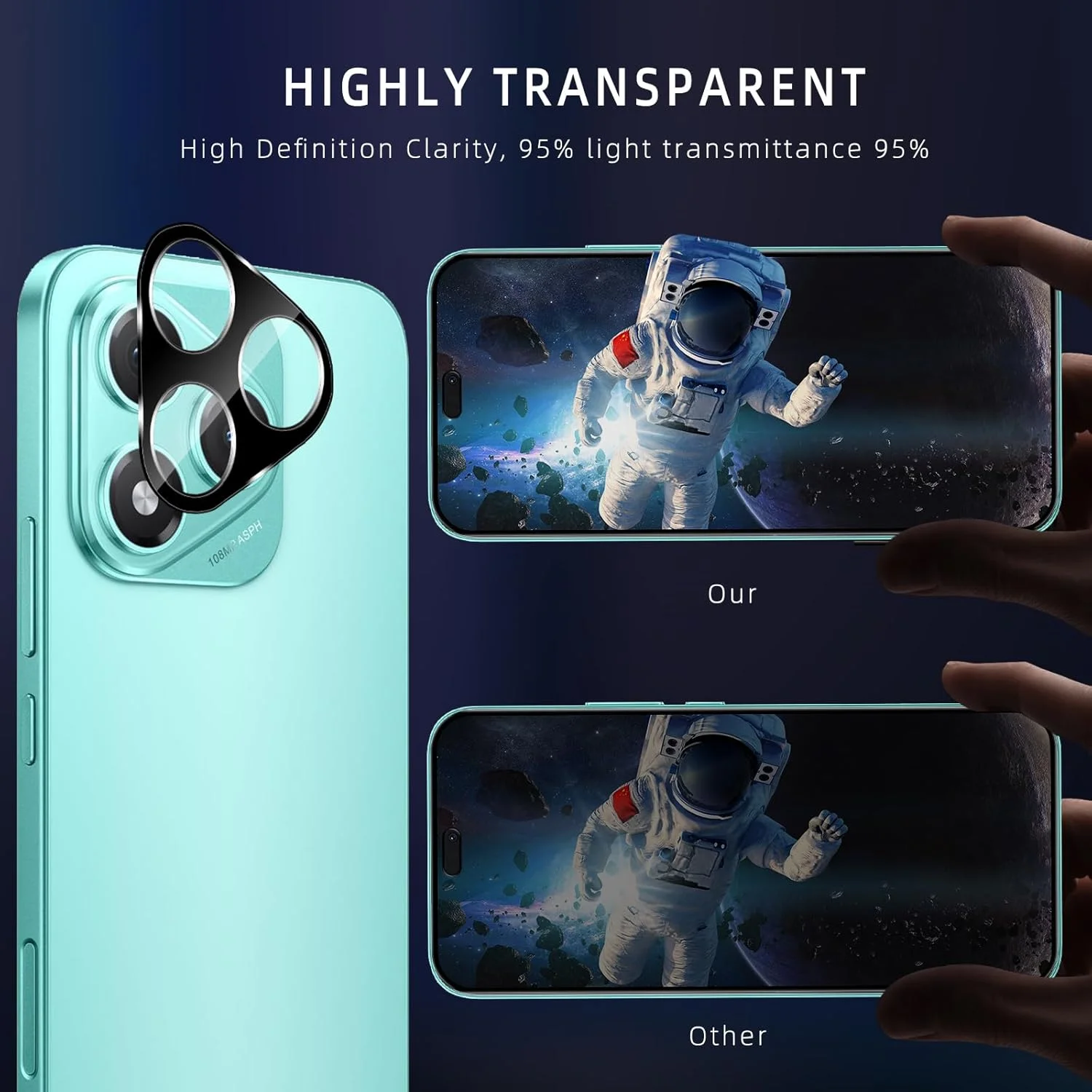محافظ صفحه نمایش حریم خصوصی نیک مول [بسته 2+2] سازگار با گوشی Honor 400 Lite 5G + محافظ لنز دوربین، فیلم شیشه ای حرارت دیده ضد خش، پوشش کامل بدون حباب برای Honor 400 Lite 5G