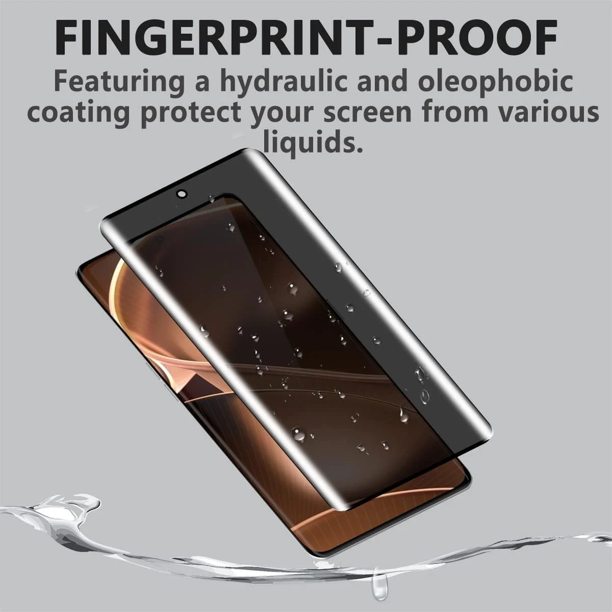 محافظ صفحه نمایش حریم خصوصی Fiokxie [بسته 2 عددی] برای HONOR X9b - محافظ صفحه نمایش حریم خصوصی تمام صفحه، فیلم شیشه ای سخت شده سه بعدی، محافظ ضد خش با پوشش کامل و سختی 9H