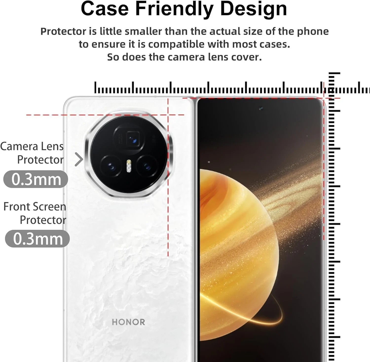 محافظ صفحه نمایش Gruattreay سازگار با Honor Magic V3 2024، شامل 2 عدد شیشه حرارت دیده با سختی 9H برای صفحه بیرونی + 2 عدد محافظ نرم TPU برای صفحه داخلی + 2 عدد محافظ ضد خش دوربین محافظ صفحه نمایش Gruattreay سازگار با Honor Magic V3 2024، شامل 2 عدد شیشه حرارت دیده با سختی 9H برای صفحه بیرونی + 2 عدد محافظ نرم TPU برای صفحه داخلی + 2 عدد محافظ ضد خش دوربین