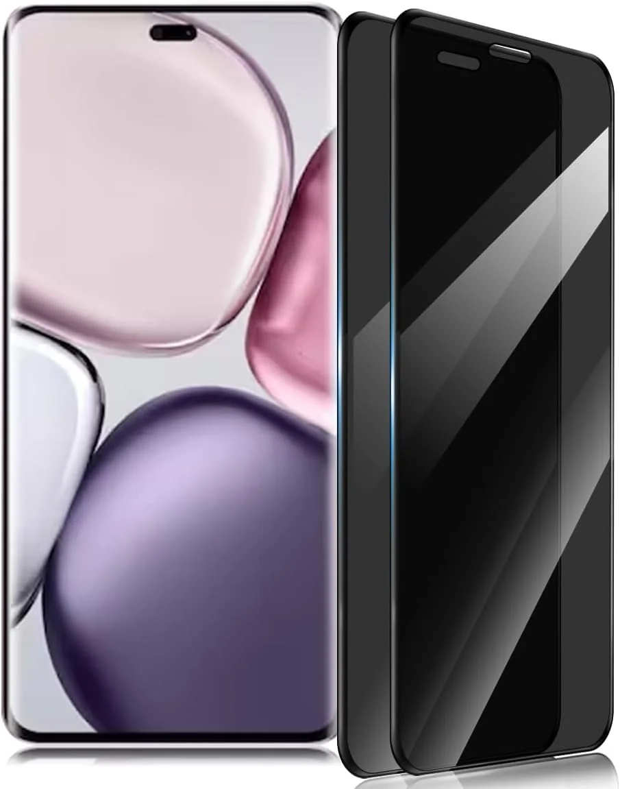 محافظ صفحه نمایش حریم خصوصی Gruattreay سازگار با Honor X9c 5G، [2 عدد] شیشه حرارت دیده، محافظ صفحه نمایش ضد خش HD با سختی 9H برای Honor X9c