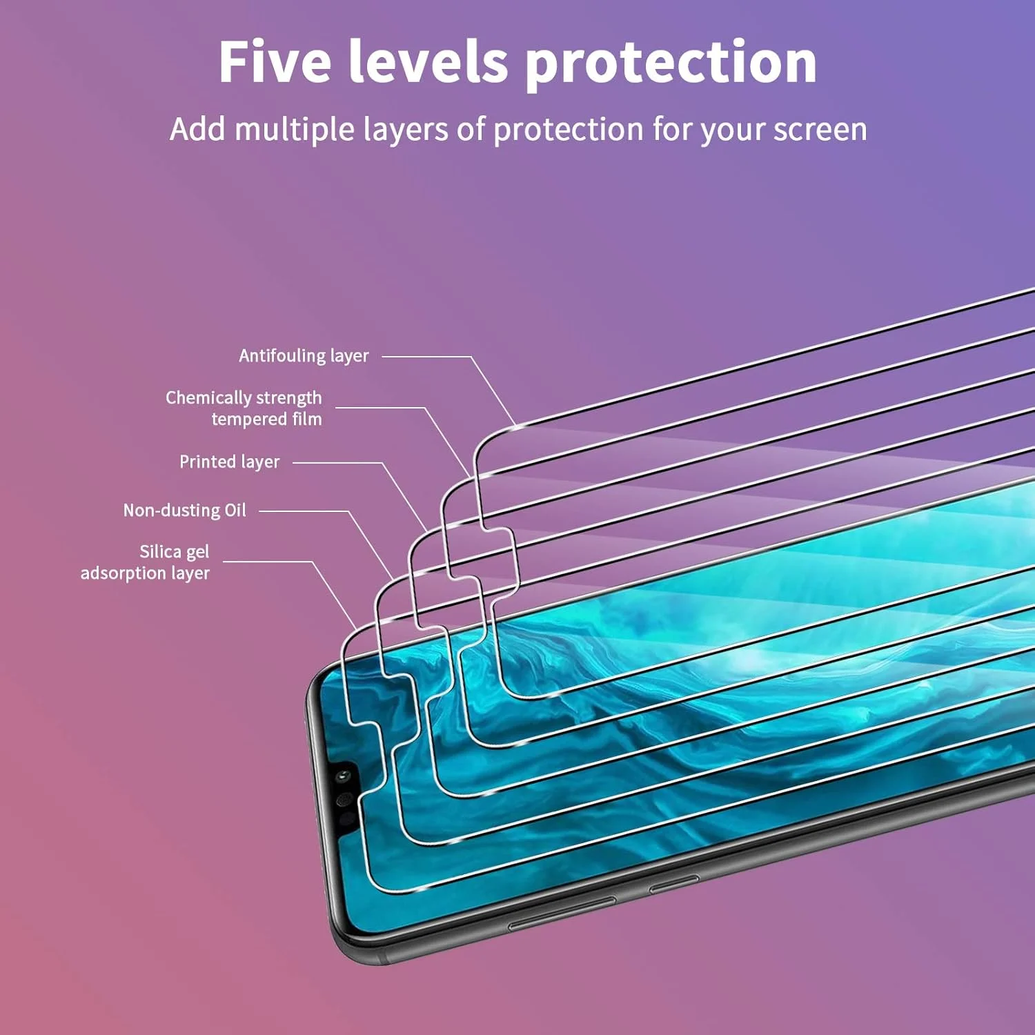 محافظ صفحه نمایش شیشه ای حرارت دیده QULLOO برای گوشی Huawei Honor 9X Lite، محافظ صفحه نمایش HD شیشه ای حرارت دیده با سختی 9H، ضد خش، فیلم شیشه ای برای گوشی موبایل Huawei Honor 9X Lite محافظ صفحه نمایش شیشه ای حرارت دیده QULLOO برای گوشی Huawei Honor 9X Lite، محافظ صفحه نمایش HD شیشه ای حرارت دیده با سختی 9H، ضد خش، فیلم شیشه ای برای گوشی موبایل Huawei Honor 9X Lite