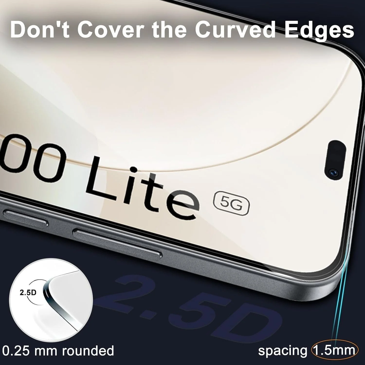 محافظ صفحه نمایش شیشه ای حرارت دیده و محافظ دوربین مدل Tujibeay 2+2 Pack سازگار با Honor 400 Lite، فیلم شیشه ای حرارت دیده محافظ دوربین سه بعدی