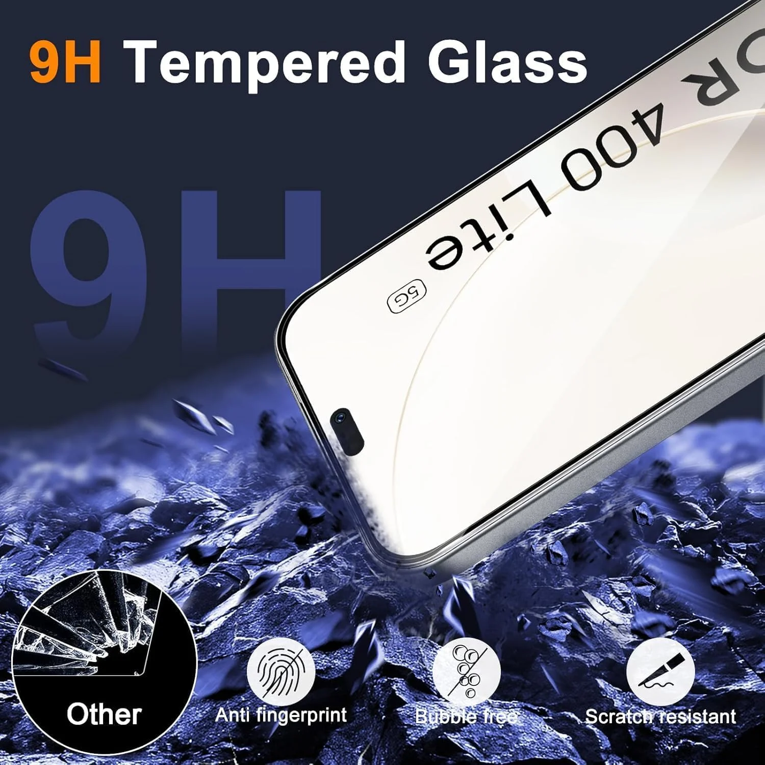 محافظ صفحه نمایش شیشه ای Kejuthrv سازگار با Honor 400 Lite 5G، بسته 2 عددی، به همراه محافظ لنز دوربین محافظ صفحه نمایش شیشه ای Kejuthrv سازگار با Honor 400 Lite 5G، بسته 2 عددی، به همراه محافظ لنز دوربین