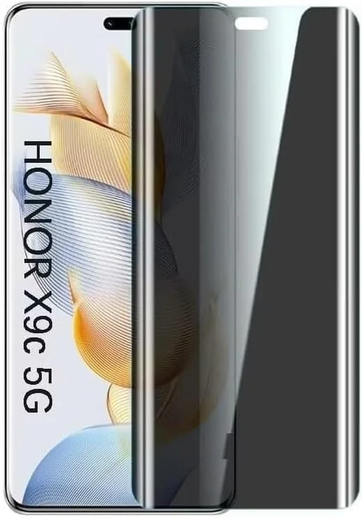 Privacy Screen protector compatible with Honor X9C Anti-Glare Privacy Screen Protector Tempered Glass [3D Touch][Case Friendly] Bubble Free Screen For Honor X9c 2024