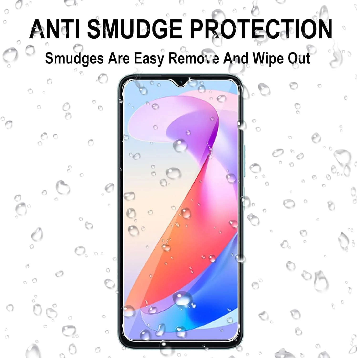 محافظ صفحه نمایش شیشه ای حرارت دیده [بسته 3 عددی] مناسب برای گوشی های آنر X6A 4G / آنر X5 Plus 4G، سختی 9H، وضوح بالا، ضد خش، بدون حباب و ضد اثر انگشت