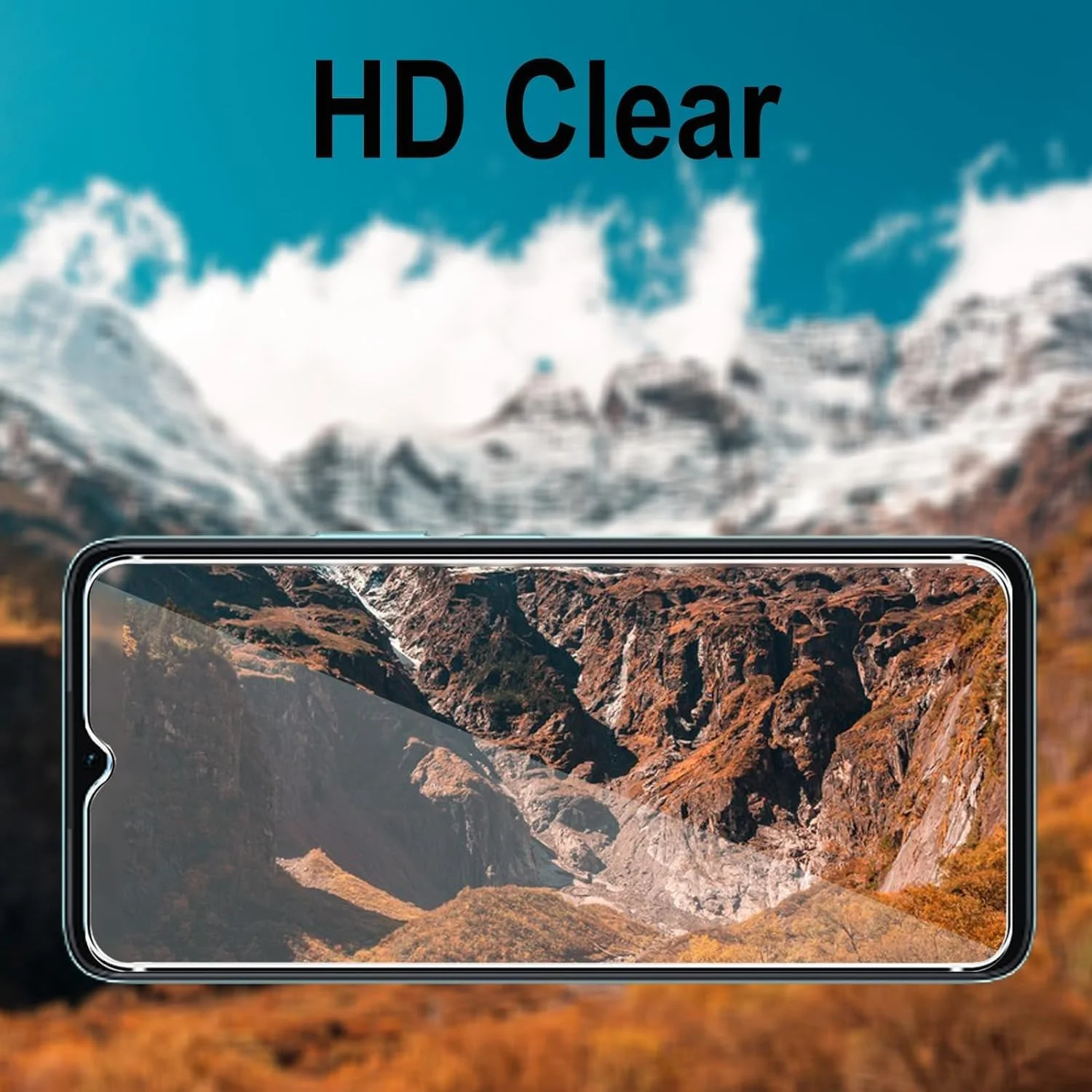 محافظ صفحه نمایش شیشه ای حرارت دیده [بسته 3 عددی] مناسب برای گوشی های آنر X6A 4G / آنر X5 Plus 4G، سختی 9H، وضوح بالا، ضد خش، بدون حباب و ضد اثر انگشت