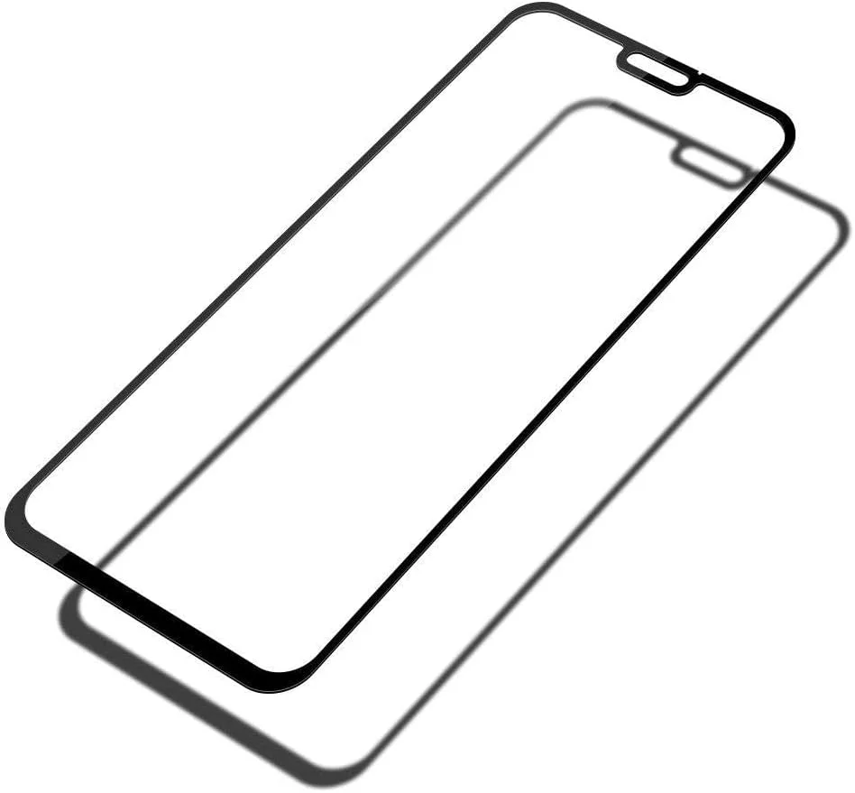 محافظ صفحه نمایش شیشه ای 5D برای گوشی هواوی آنر 8X پوشش کامل - قاب مشکی