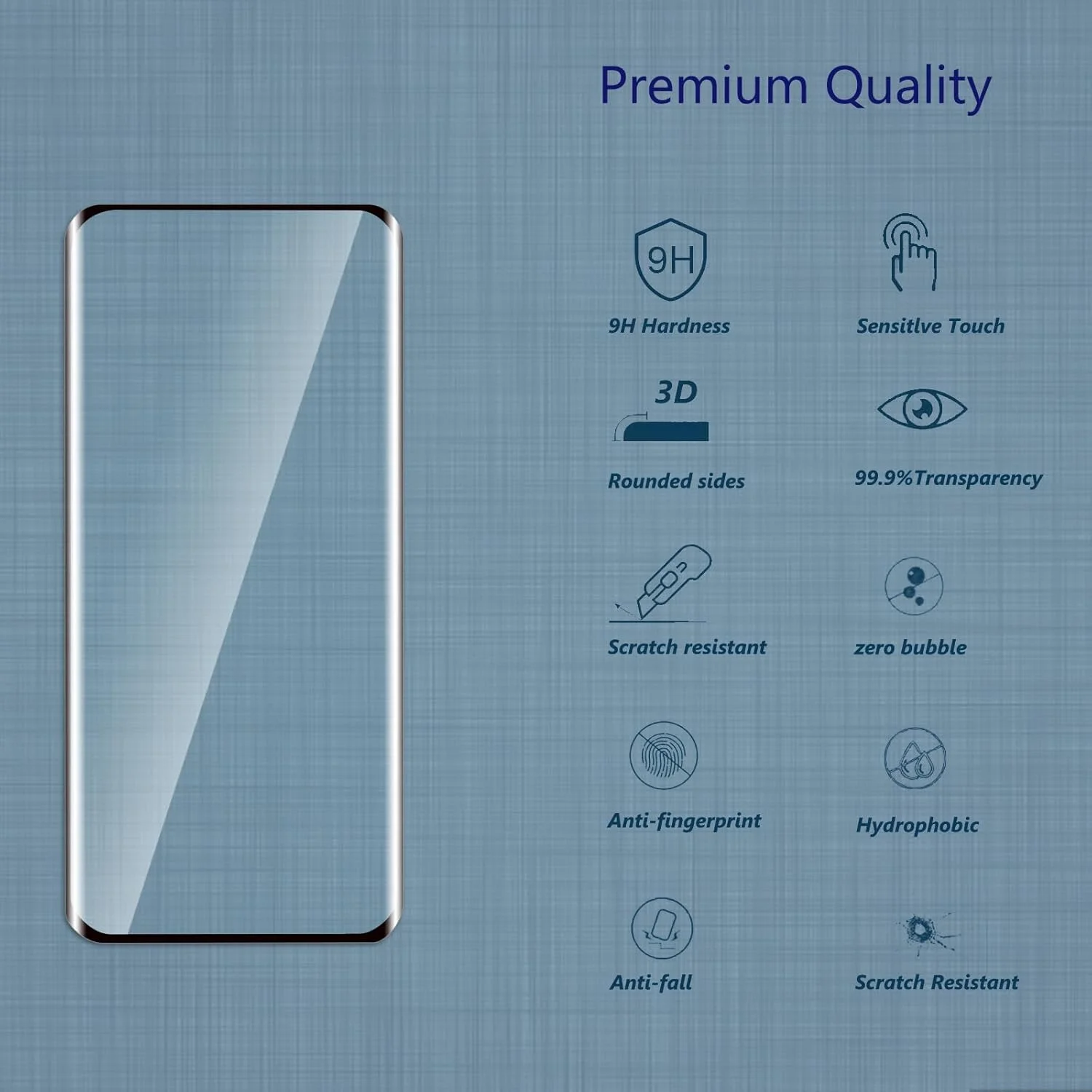 محافظ صفحه نمایش QZJinch [بسته 2+2 عددی] برای HONOR X9b 5G، سازگار با شناسه اثر انگشت، محافظت کامل از صفحه نمایش سه بعدی، مقاوم در برابر خراش، شفافیت HD، سازگار با قاب، سازگار با HONOR X9b 5G