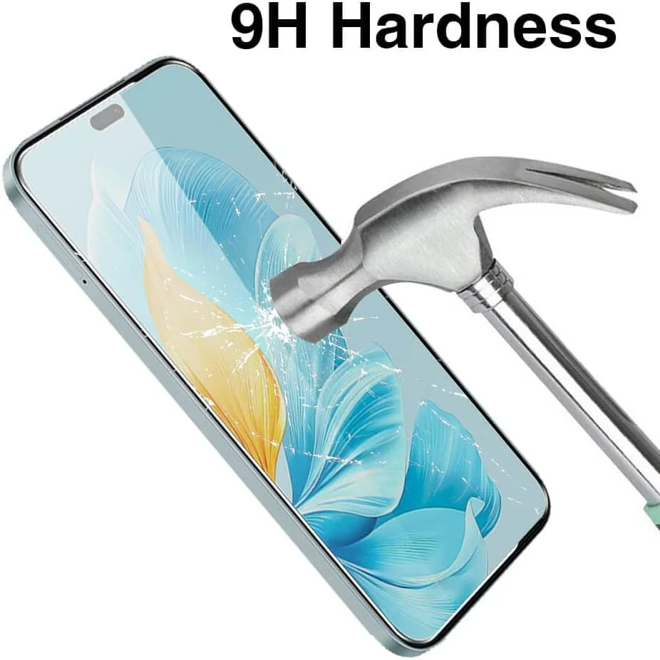 محافظ صفحه نمایش شیشه ای Honor 200، فول اچ دی، ضد خش، سختی 9H، ضخامت 0.33 میلی متر، لبه های منحنی سه بعدی، محافظ صفحه نمایش ضد انفجار برای Honor 200 5G 2024 (2 عددی)