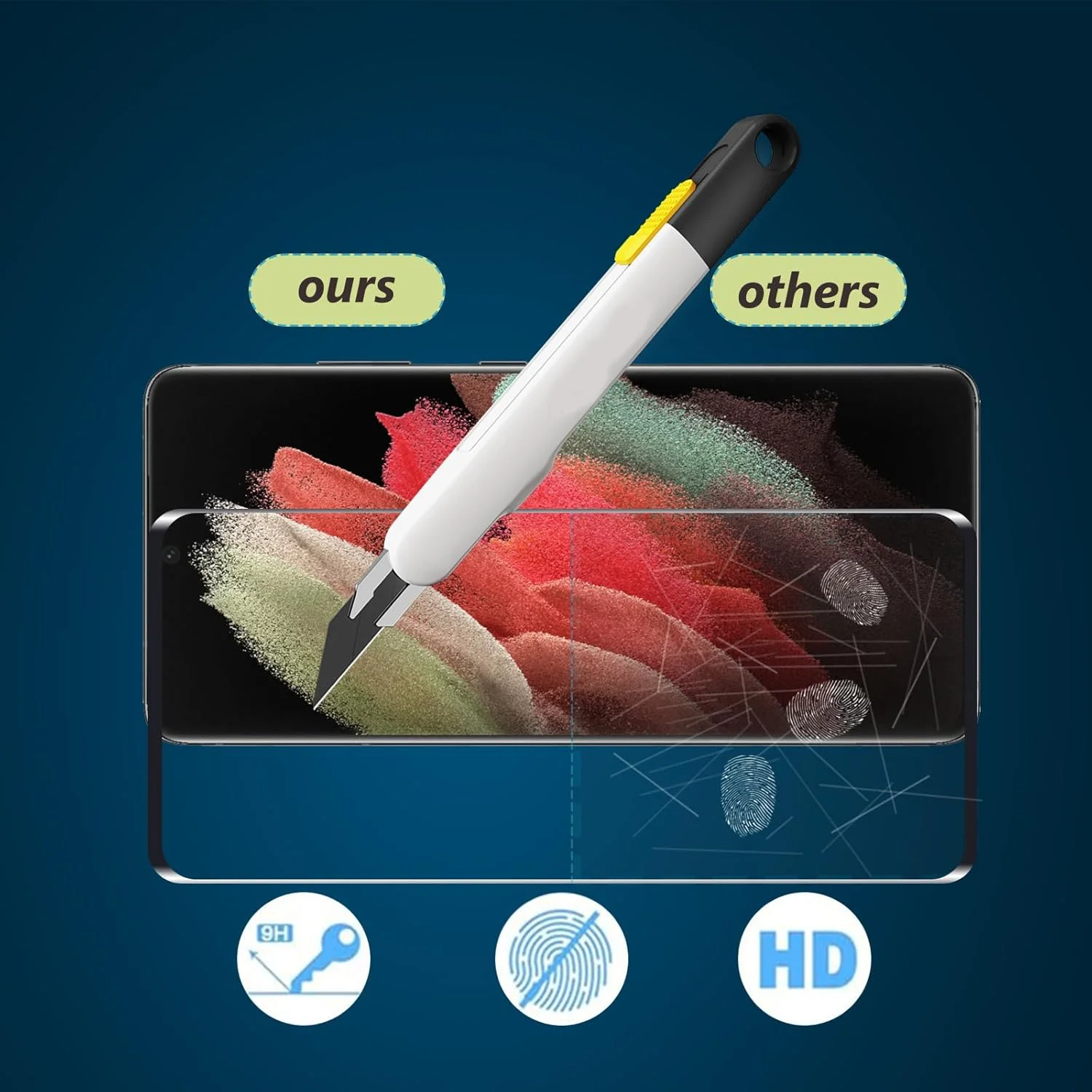 محافظ صفحه نمایش QZJinch [بسته 2+2 عددی] برای HONOR X9b 5G، سازگار با شناسه اثر انگشت، محافظت کامل از صفحه نمایش سه بعدی، مقاوم در برابر خراش، شفافیت HD، سازگار با قاب، سازگار با HONOR X9b 5G