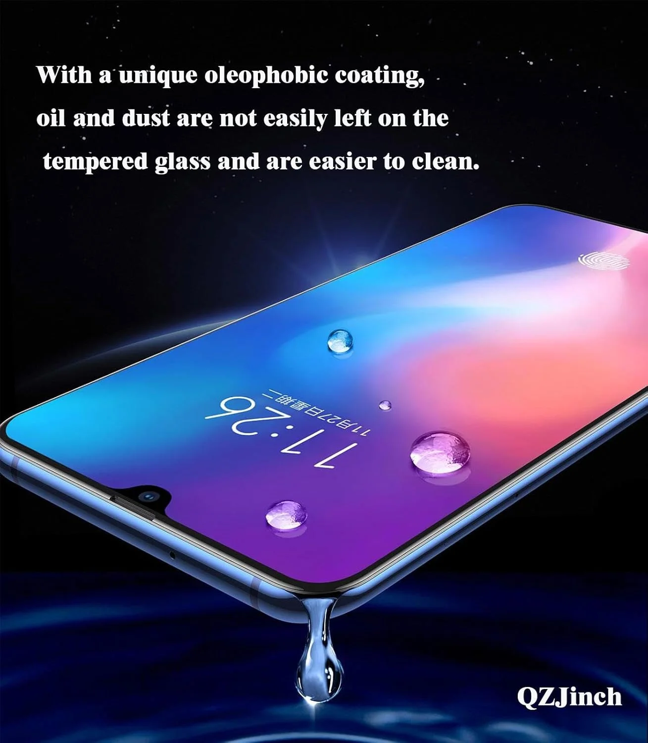محافظ صفحه نمایش QZJinch [بسته 2+2 عددی] برای HONOR X9b 5G، سازگار با شناسه اثر انگشت، محافظت کامل از صفحه نمایش سه بعدی، مقاوم در برابر خراش، شفافیت HD، سازگار با قاب، سازگار با HONOR X9b 5G