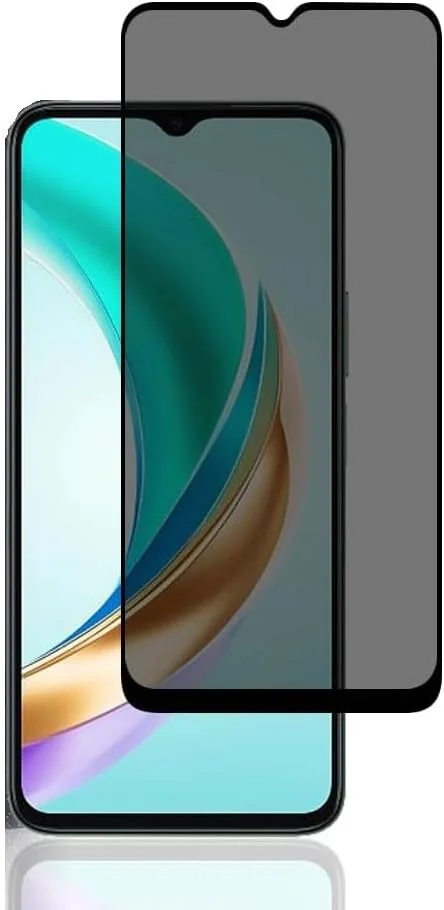 محافظ صفحه نمایش شیشه ای حرارت دیده شفاف و ضد خش برای گوشی آنر X6b مدل 2024 (شیشه حریم خصوصی 5D)