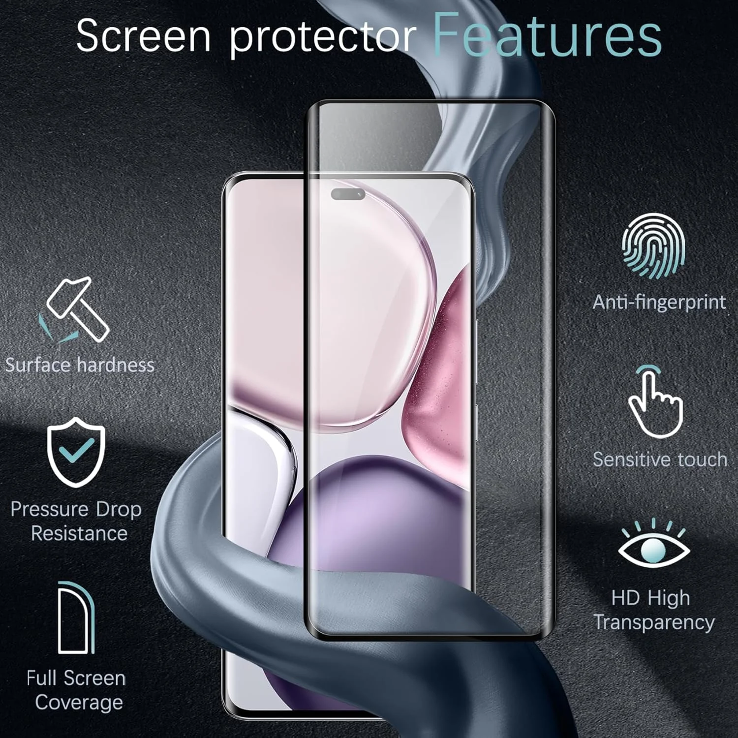 محافظ صفحه نمایش Vuciya سه عددی سازگار با Honor X9c / Honor Magic7 Lite / Honor X60 Pro، شیشه حرارت دیده، فیلم محافظ با سختی 9H، شفافیت HD، ضد خش، برای Honor X9c محافظ صفحه نمایش Vuciya سه عددی سازگار با Honor X9c / Honor Magic7 Lite / Honor X60 Pro، شیشه حرارت دیده، فیلم محافظ با سختی 9H، شفافیت HD، ضد خش، برای Honor X9c