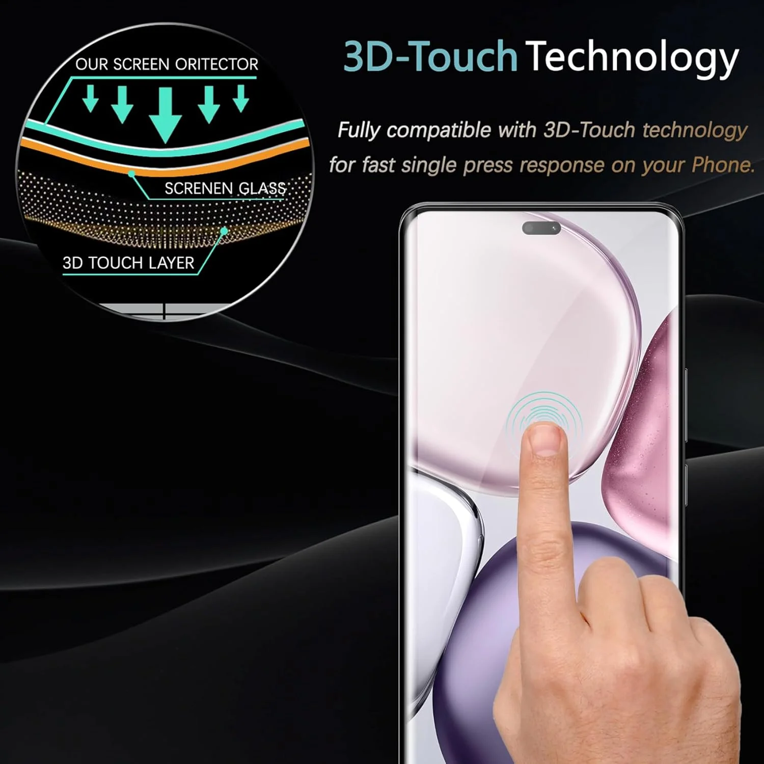 محافظ صفحه نمایش Vuciya سه عددی سازگار با Honor X9c / Honor Magic7 Lite / Honor X60 Pro، شیشه حرارت دیده، فیلم محافظ با سختی 9H، شفافیت HD، ضد خش، برای Honor X9c محافظ صفحه نمایش Vuciya سه عددی سازگار با Honor X9c / Honor Magic7 Lite / Honor X60 Pro، شیشه حرارت دیده، فیلم محافظ با سختی 9H، شفافیت HD، ضد خش، برای Honor X9c