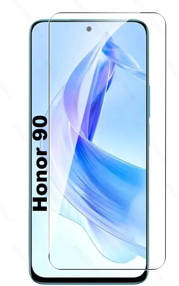 محافظ صفحه نمایش شیشه ای حرارت دیده زوبی تک برای گوشی آنر 90، محافظ UV با چسب کامل، پوشش لبه به لبه سه بعدی منحنی، سازگار با اثر انگشت، ضد خش، سختی 9H برای آنر 90