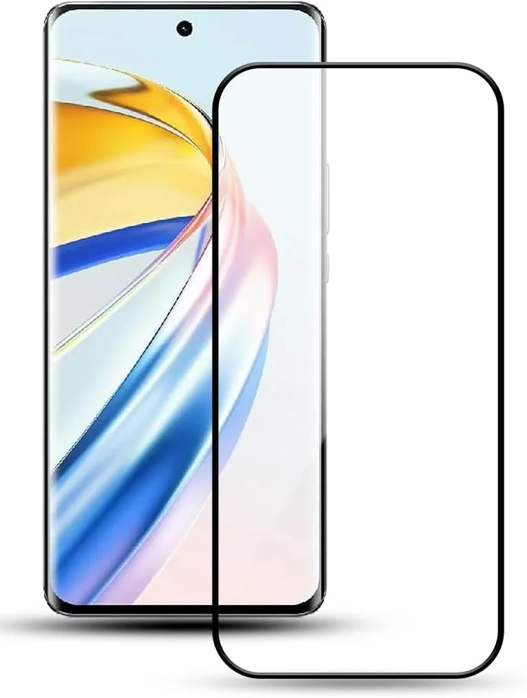 محافظ صفحه نمایش شیشه ای حرارت دیده با سختی 9H برای گوشی آنر X9b با ابعاد 6.78 اینچ، نصب آسان بدون حباب، پوشش کامل، ضد خش و حساس به لمس