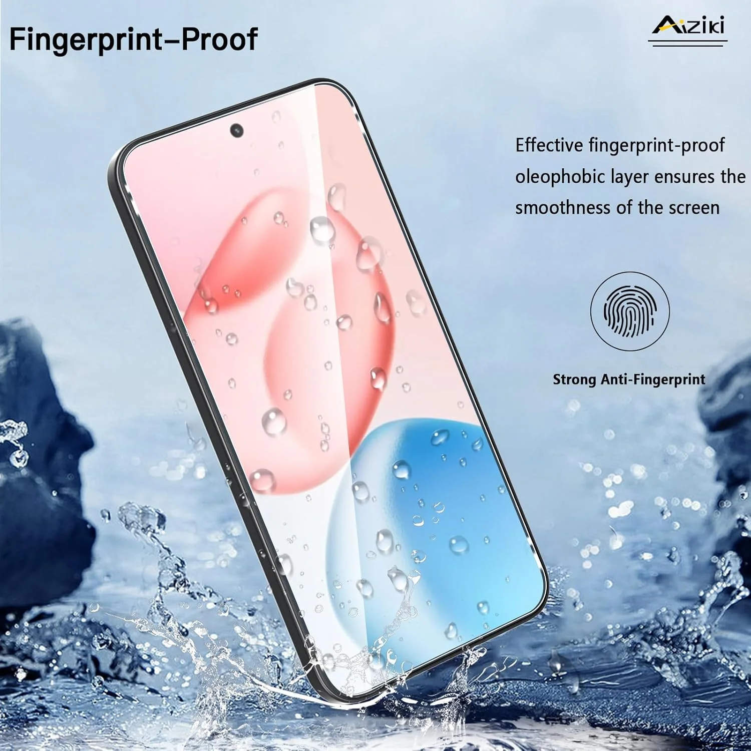 محافظ صفحه نمایش شیشه ای Aiziki برای گوشی Honor 400، فیلم شیشه ای حرارت دیده، محافظت در برابر ضربه، ضد خرد شدن، ضد خش، شفافیت HD، بدون حباب، [2 عدد] محافظ صفحه نمایش Honor 400
