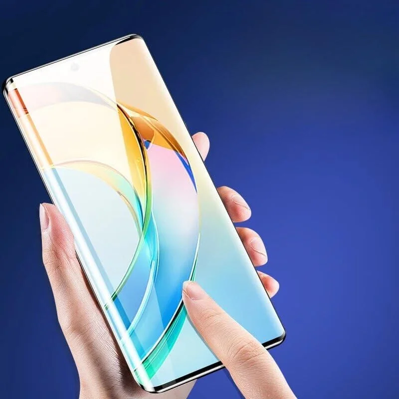محافظ صفحه نمایش Honor X9C، شیشه حرارت دیده [چسب کامل] [پوشش کامل] [بدون حباب] [ضد خش] شفاف HD با واکنش دهی بالا برای Honor X9C 5G (UV Clear)
