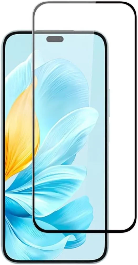 محافظ صفحه نمایش شیشه ای حرارت دیده Muzz Honor 200 5G، چسب کامل، پوشش کامل، بدون حباب، ضد خش، شفافیت HD، پاسخگویی بالا