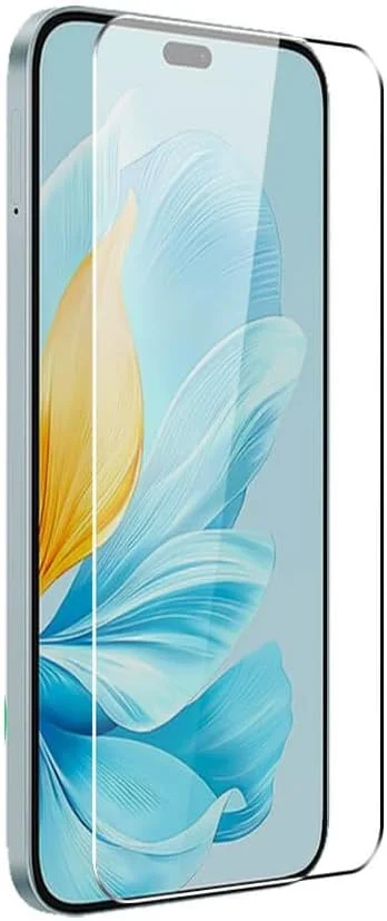محافظ صفحه نمایش شیشه ای تمپرد آنر 200، 6.7 اینچ، فول اچ دی، ضد خش، سختی 9H، ضخامت 0.33 میلی متر، لبه های منحنی 3D، ضد انفجار، بسته 1 عددی