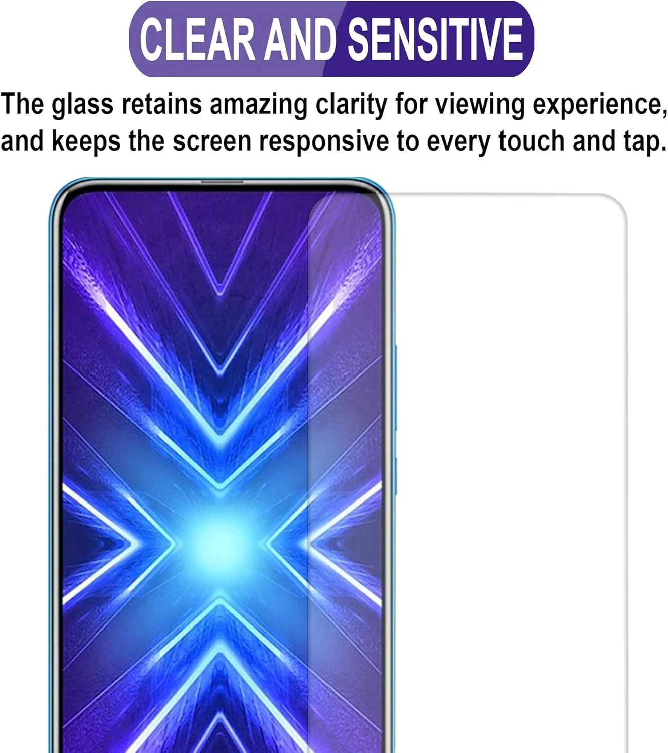 محافظ صفحه نمایش شیشه ای حرارت دیده هوپشی Honor 9X، ضد ضربه و محافظت 9H از Nice.Store.UAE محافظ صفحه نمایش شیشه ای حرارت دیده هوپشی Honor 9X، ضد ضربه و محافظت 9H از Nice.Store.UAE
