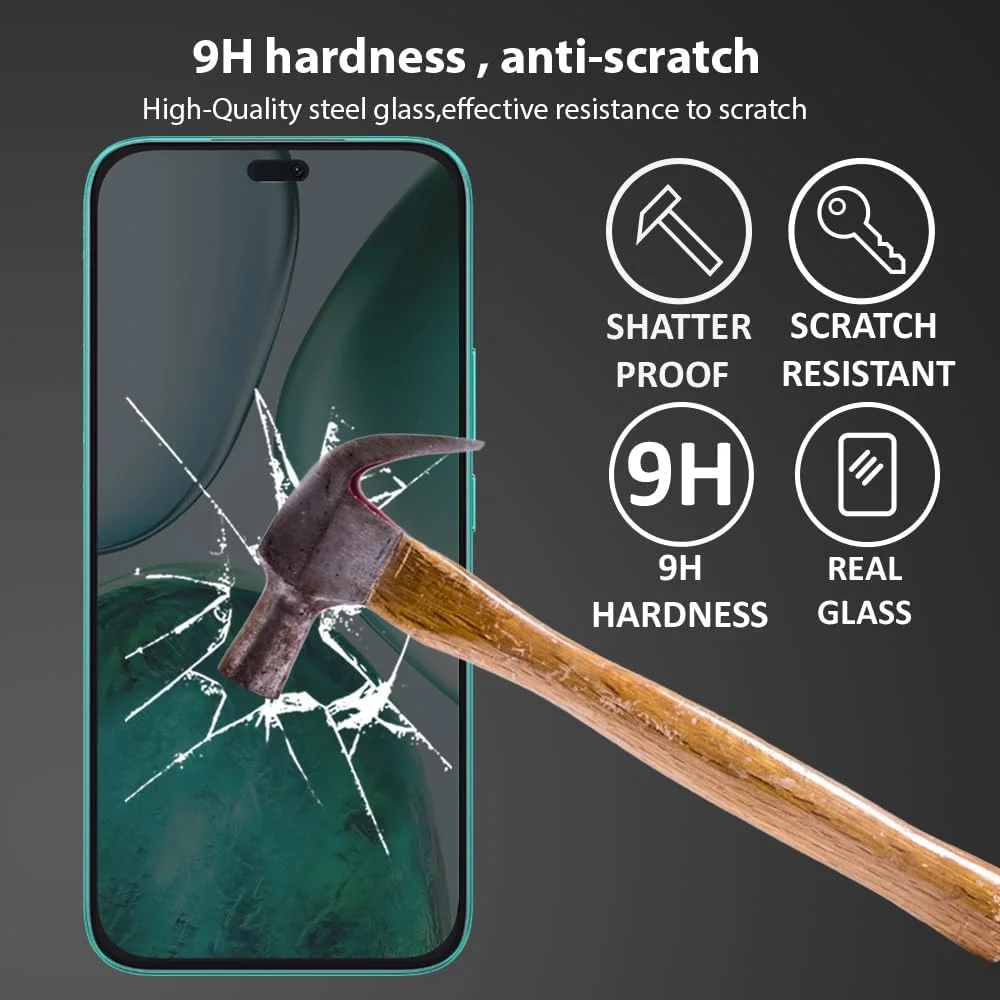محافظ صفحه نمایش Al-HuTrusHi سازگار با Honor X8c، محافظ صفحه نمایش حریم خصوصی HD، فیلم انعطاف پذیر ضد جاسوسی TPU [پوشش کامل] برای Honor X8c - سرامیکی