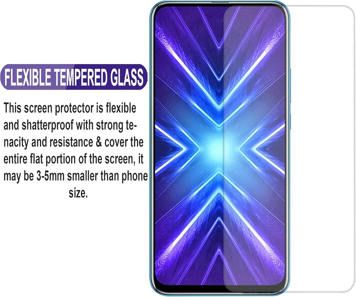 محافظ صفحه نمایش شیشه ای حرارت دیده هوپشی Honor 9X، ضد ضربه و محافظت 9H از Nice.Store.UAE محافظ صفحه نمایش شیشه ای حرارت دیده هوپشی Honor 9X، ضد ضربه و محافظت 9H از Nice.Store.UAE
