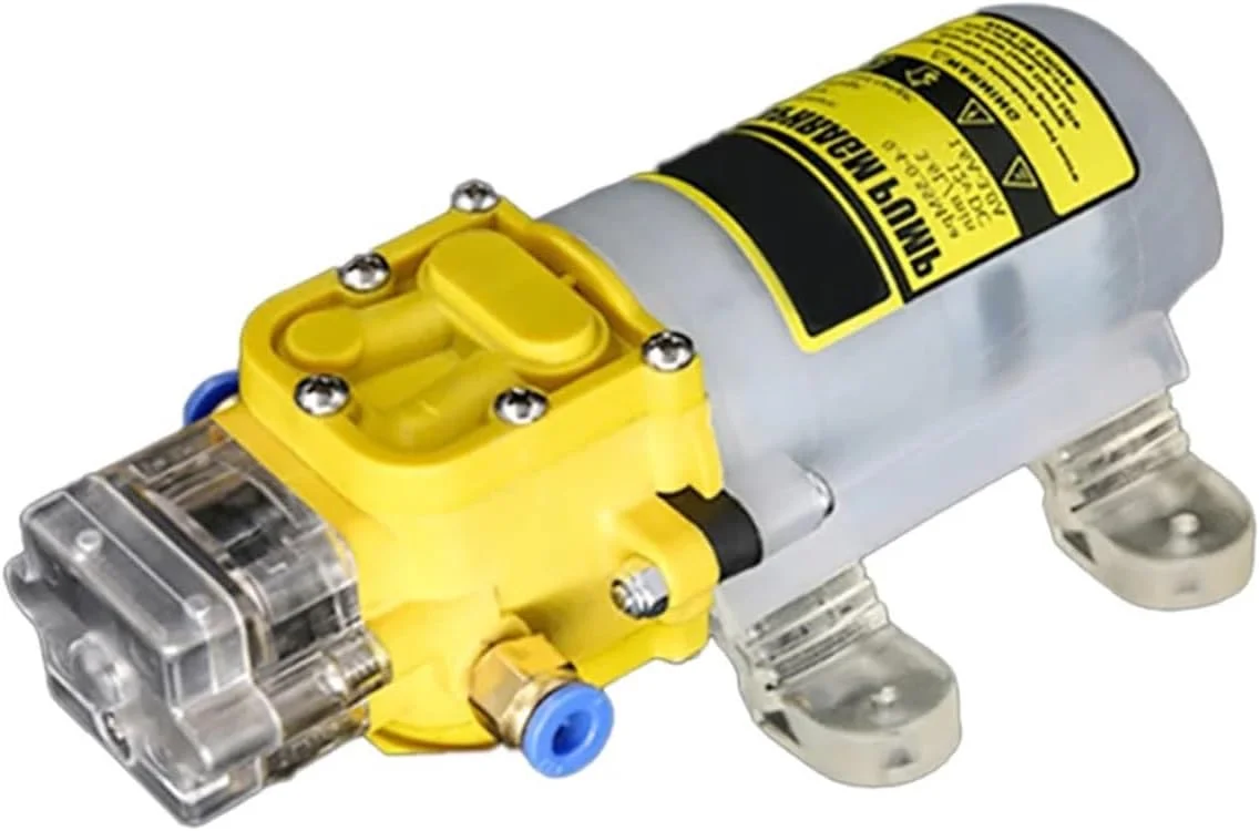 پمپ دیافراگمی، پمپ آب پاش برقی کشاورزی DC12V/24V 30W، پمپ سمپاش دیافراگمی خود مکش فشار قوی کوچک پمپ دیافراگمی، پمپ آب پاش برقی کشاورزی DC12V/24V 30W، پمپ سمپاش دیافراگمی خود مکش فشار قوی کوچک