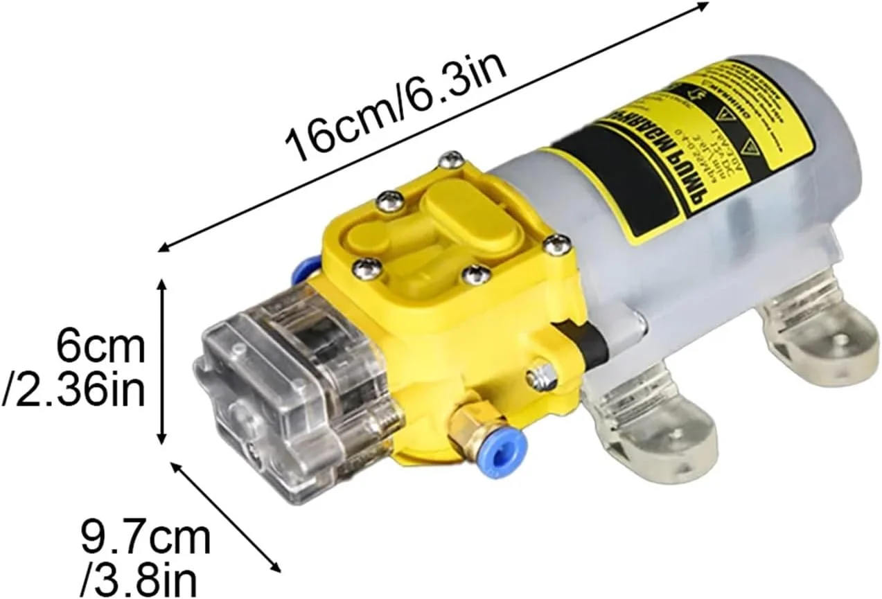 پمپ دیافراگمی، پمپ آب پاش برقی کشاورزی DC12V/24V 30W، پمپ سمپاش دیافراگمی خود مکش فشار قوی کوچک پمپ دیافراگمی، پمپ آب پاش برقی کشاورزی DC12V/24V 30W، پمپ سمپاش دیافراگمی خود مکش فشار قوی کوچک