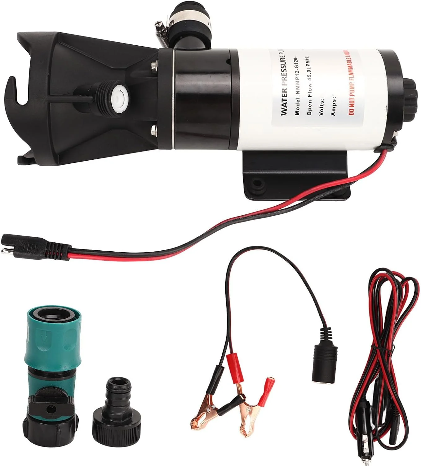 پمپ دیافراگمی DC با ظرفیت 45 لیتر در دقیقه (12 گالن در دقیقه)، پمپ فشار آب خود مکش صنعتی یونیورسال برای RV، قایق دریایی، قایق تفریحی، پلاستیک های مهندسی سنگین، ساختار محکم و ضد لرزش (24 ولت) پمپ دیافراگمی DC با ظرفیت 45 لیتر در دقیقه (12 گالن در دقیقه)، پمپ فشار آب خود مکش صنعتی یونیورسال برای RV، قایق دریایی، قایق تفریحی، پلاستیک های مهندسی سنگین، ساختار محکم و ضد لرزش (24 ولت)