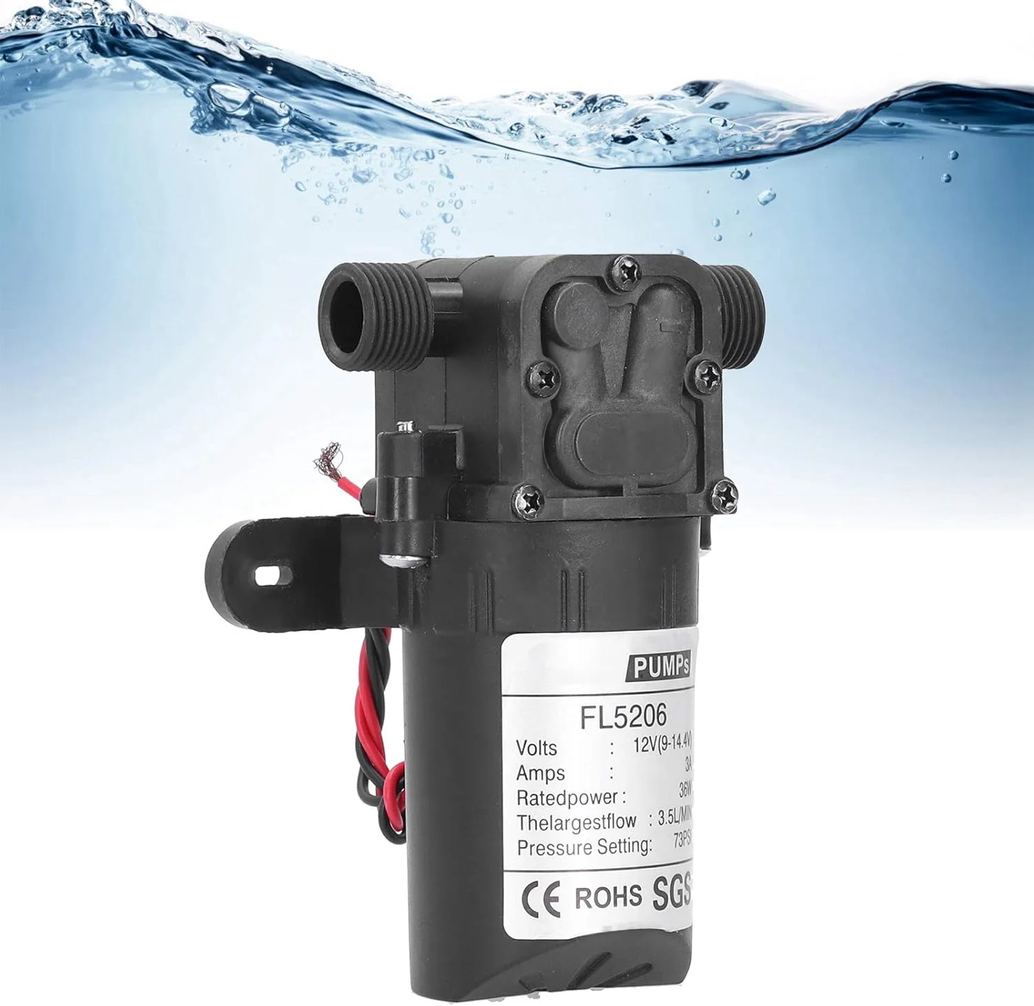 پمپ دیافراگمی میکرو 1/2 اینچ DC 12V 36W برای سمپاشی و رنگ آمیزی صنعتی، مقاوم در برابر دما، با قابلیت خود مکش پمپ دیافراگمی میکرو 1/2 اینچ DC 12V 36W برای سمپاشی و رنگ آمیزی صنعتی، مقاوم در برابر دما، با قابلیت خود مکش