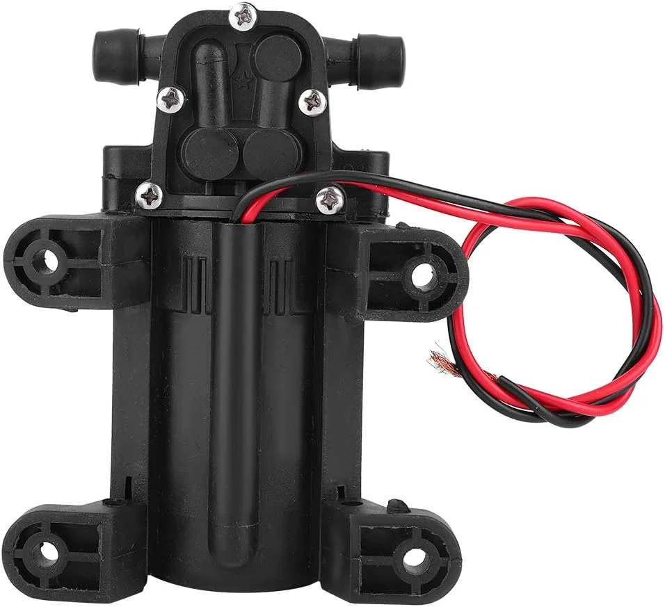 پمپ دیافراگمی، 12 ولت/2 آمپر 0.48MPA پمپ آب دیافراگمی مینی پلاستیکی 3.5 لیتر در دقیقه، لوازم جانبی پمپ آب دیافراگمی، پمپ آب مینی برای آب با عملکرد خوب