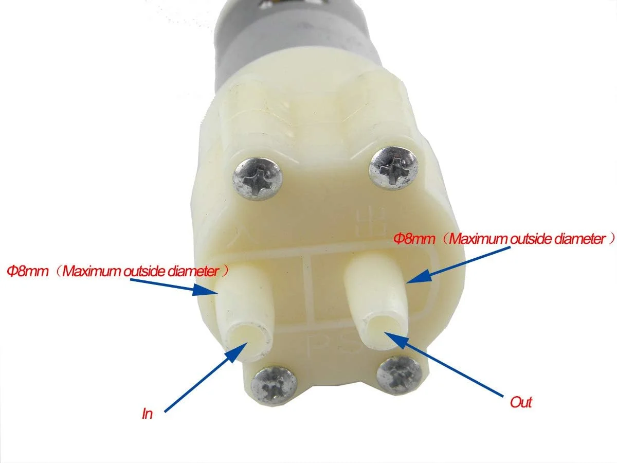 پمپ دیافراگمی خود مکش CHANCS 385 موتور DC 6V-12V پمپ آب با جذب شوک برای چرخه آب روزانه آکواریوم و لوازم خانگی