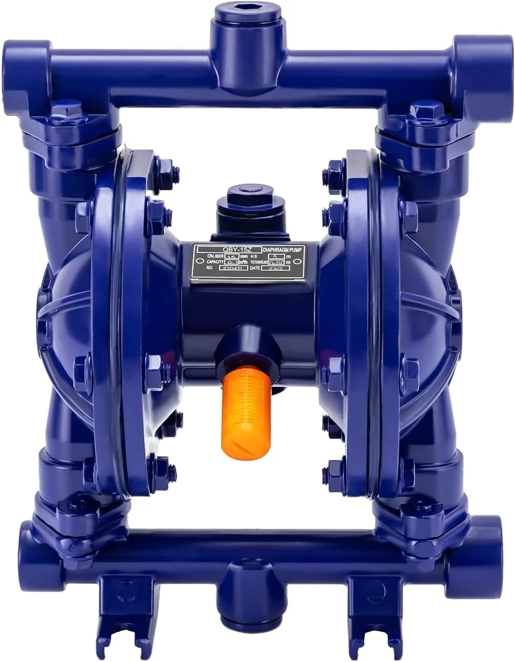 پمپ دیافراگمی دوگانه سنگین بادی CNCEST، پمپ انتقال دیافراگمی دوگانه چدنی 12GPM 115PSI ورودی/خروجی 1/2 اینچ برای گازوئیل، نفت سفید، گریس و روغن