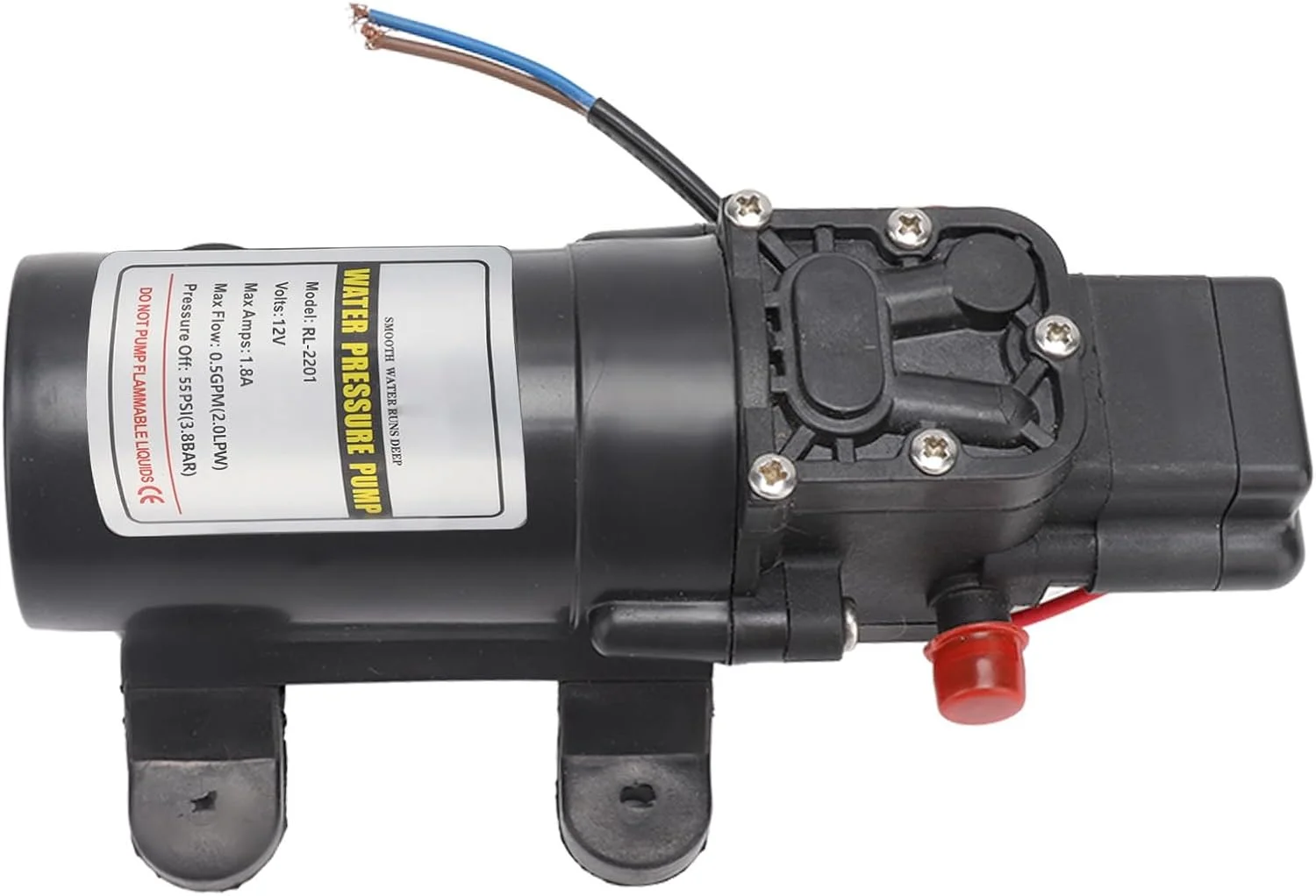 پمپ دیافراگمی BROLEO، پمپ آب دیافراگمی بزرگ خود مکش با سوئیچ فشار سبک وزن برای مصارف صنعتی (RL 2201 12V) پمپ دیافراگمی BROLEO، پمپ آب دیافراگمی بزرگ خود مکش با سوئیچ فشار سبک وزن برای مصارف صنعتی (RL 2201 12V)