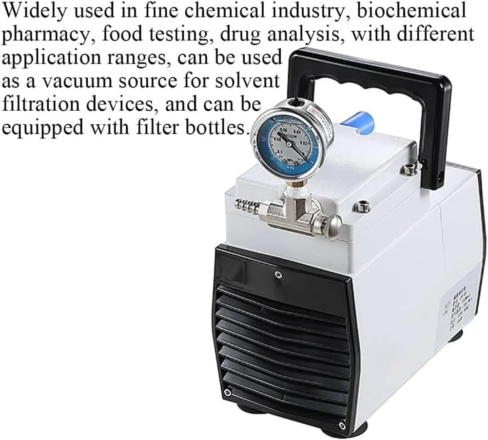 پمپ دیافراگمی بادی XLTEAM، پمپ خلاء دیافراگمی بدون روغن، نرخ جریان 30 لیتر در دقیقه، فشار منفی 0.085 مگاپاسکال، فشار مثبت 40psi، تجهیزات آزمایشگاهی برای مایعات صنایع شیمیایی