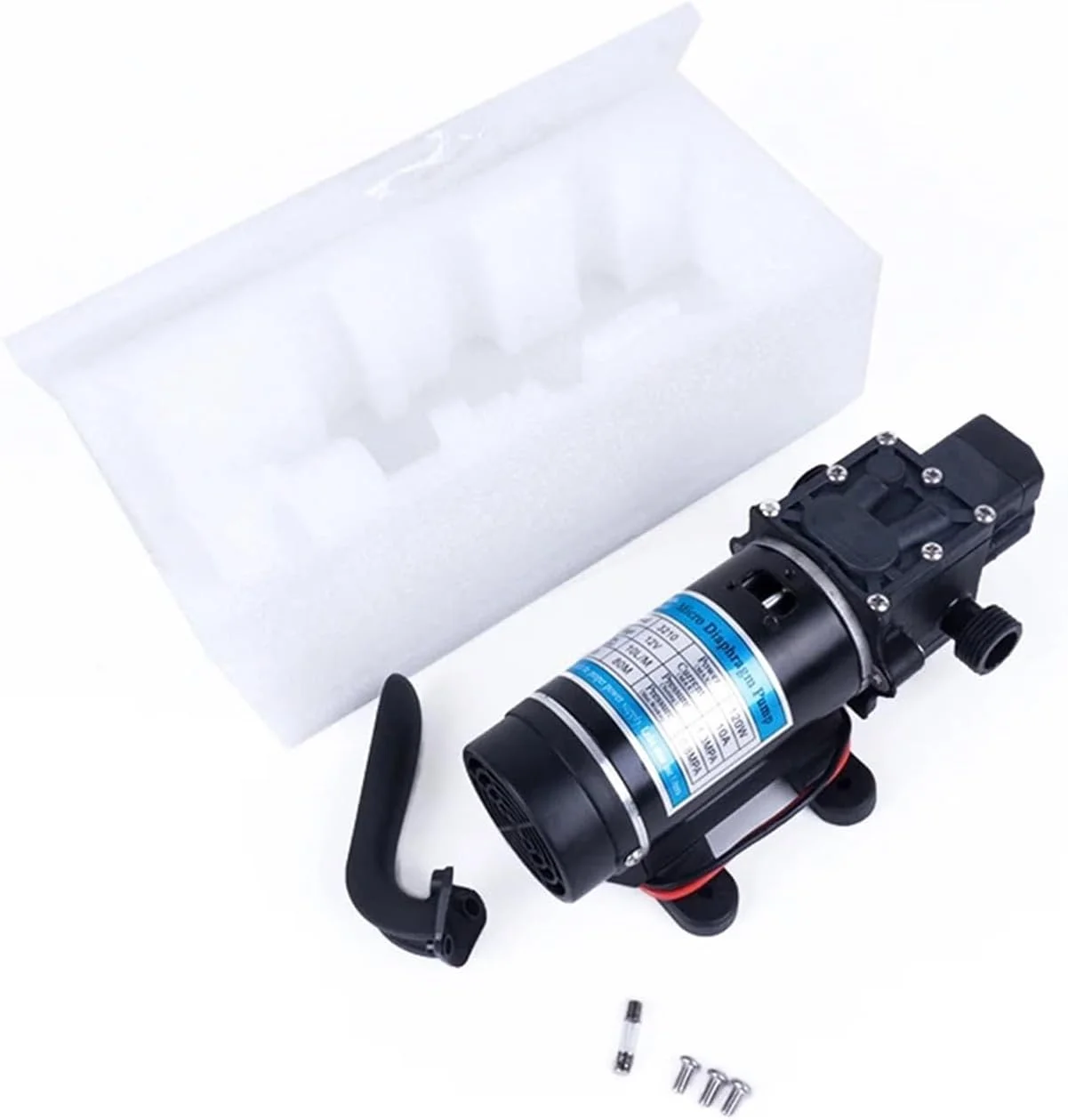 پمپ دیافراگمی، 12 ولت 24 ولت 120 وات 130 PSI 10 لیتر در دقیقه، پمپ خود مکش دیافراگمی فشار قوی آب، سمپاش کارواش (24 ولت 120 وات) پمپ دیافراگمی، 12 ولت 24 ولت 120 وات 130 PSI 10 لیتر در دقیقه، پمپ خود مکش دیافراگمی فشار قوی آب، سمپاش کارواش (24 ولت 120 وات)