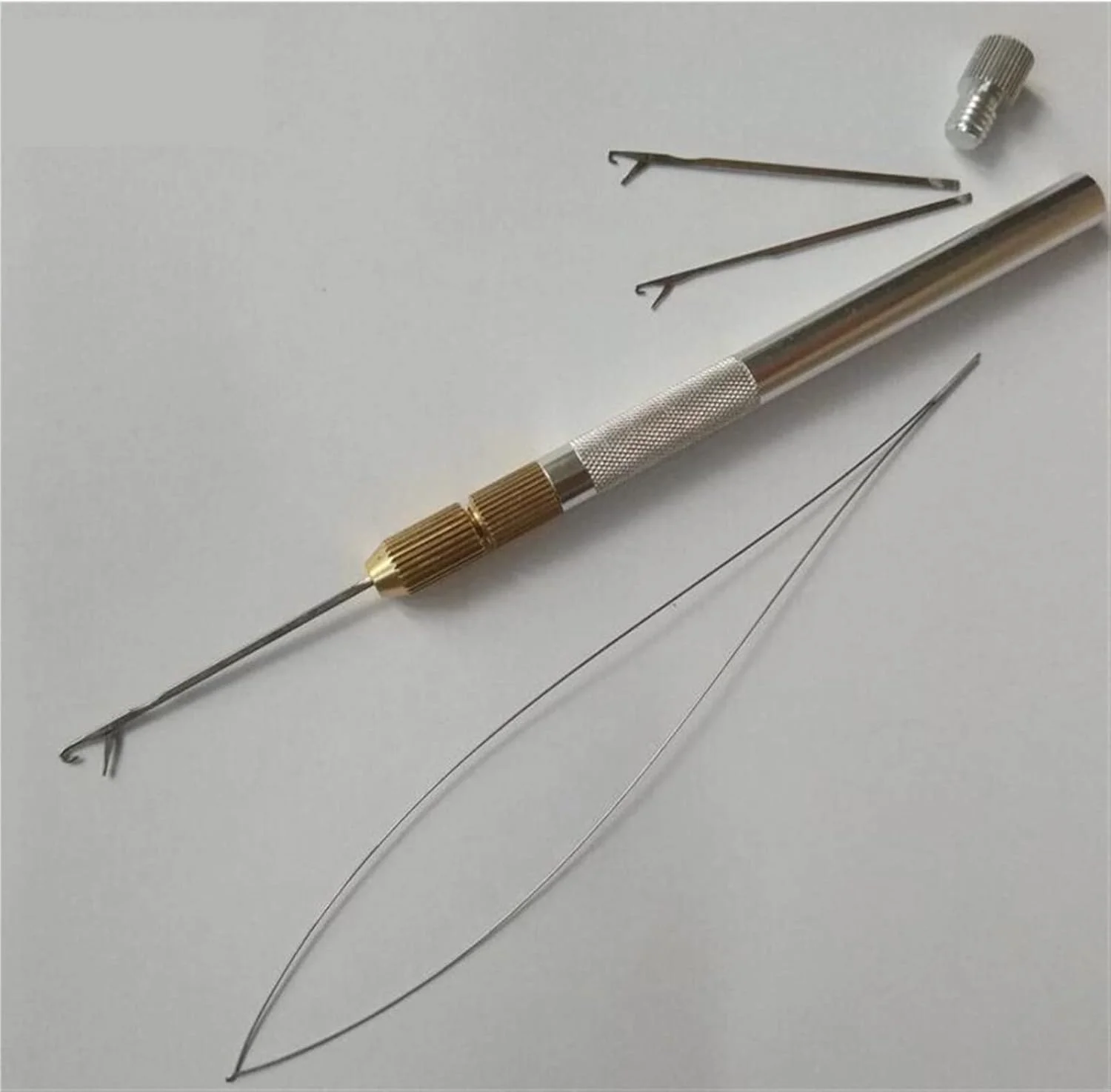 مجموعه سوزن نخ کن BOSSGE با نگهدارنده طلایی برای ابزار حلقه های کوچک، 1 ست ابزار اکستنشن مو، سوزن های بافتنی جدید، 3 عدد سوزن قلاب بافی آلومینیومی مجموعه سوزن نخ کن BOSSGE با نگهدارنده طلایی برای ابزار حلقه های کوچک، 1 ست ابزار اکستنشن مو، سوزن های بافتنی جدید، 3 عدد سوزن قلاب بافی آلومینیومی