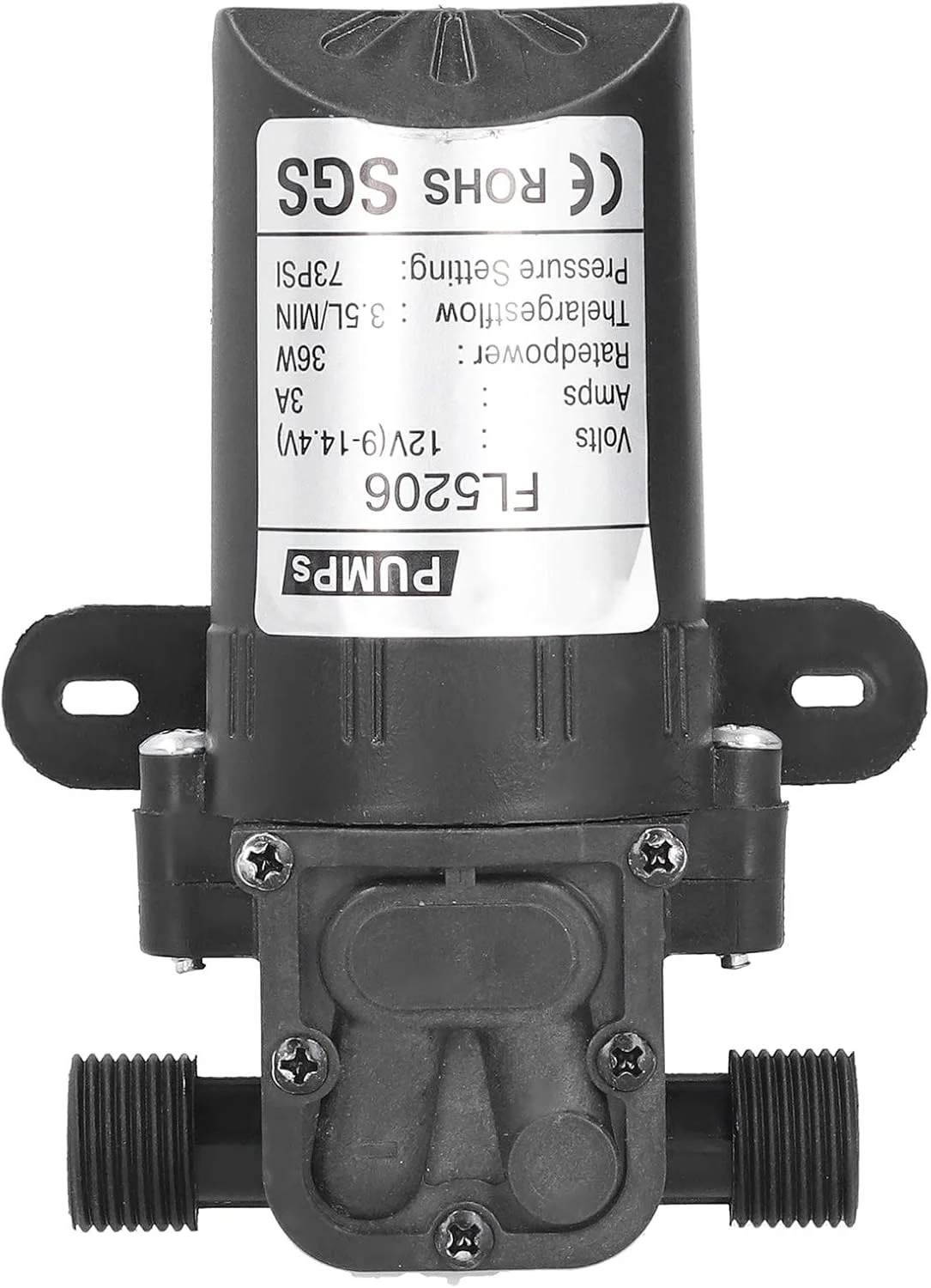 پمپ دیافراگمی میکرو 1/2 اینچی، ابزار رنگ آمیزی صنعتی، سمپاش خود مکش، DC 12V 36W