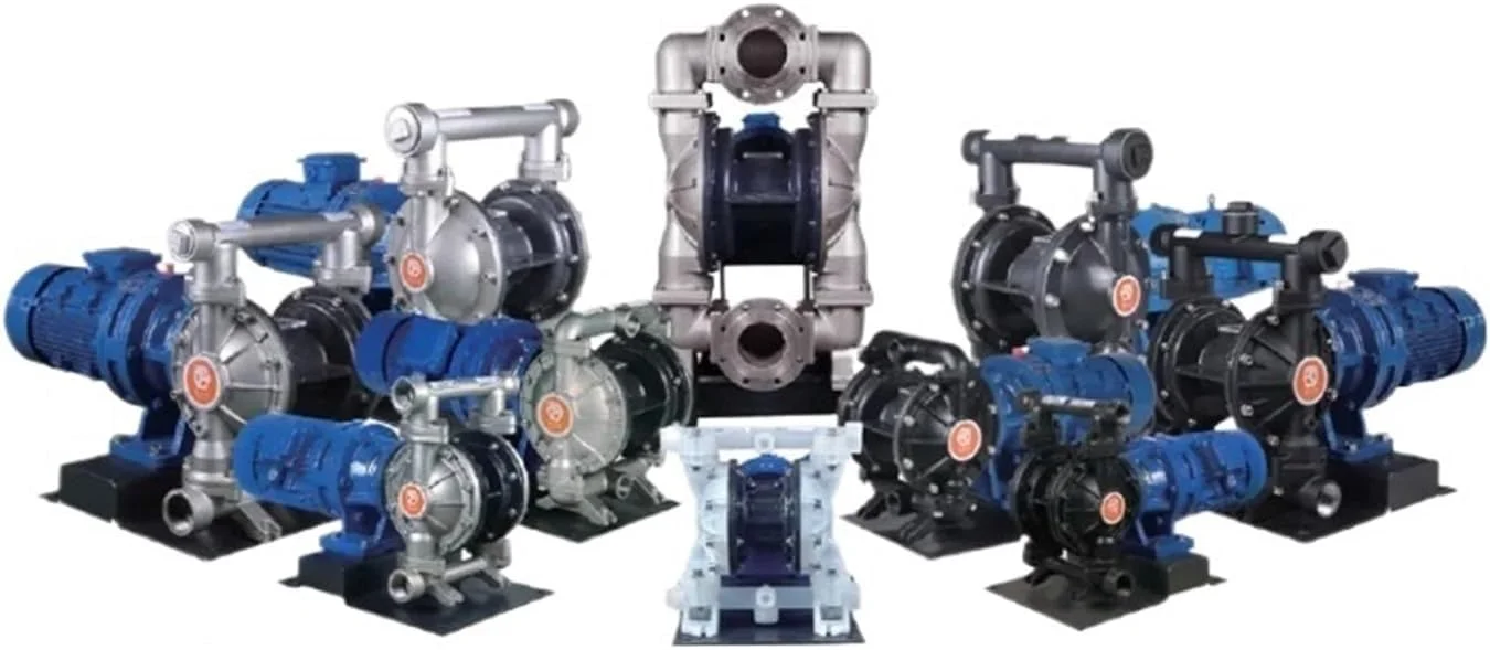 پمپ دیافراگمی، پمپ دیافراگمی پنوماتیک QBY-15، پمپ بادی با راندمان بالا (دیافراگم، QBY-32)