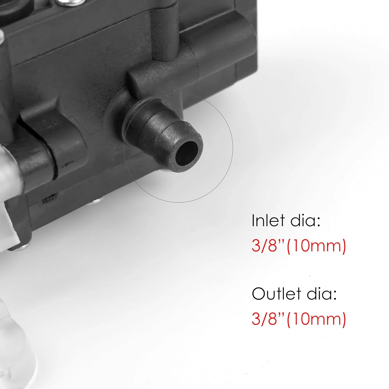 پمپ آب دیافراگمی 12 ولت با سوییچ فشار - 4.5 لیتر در دقیقه، 5.5 بار، خود مکش با بست شلنگ - برای RV، کمپینگ، دریایی، قایق - شفاف (تک) پمپ آب دیافراگمی 12 ولت با سوییچ فشار - 4.5 لیتر در دقیقه، 5.5 بار، خود مکش با بست شلنگ - برای RV، کمپینگ، دریایی، قایق - شفاف (تک)