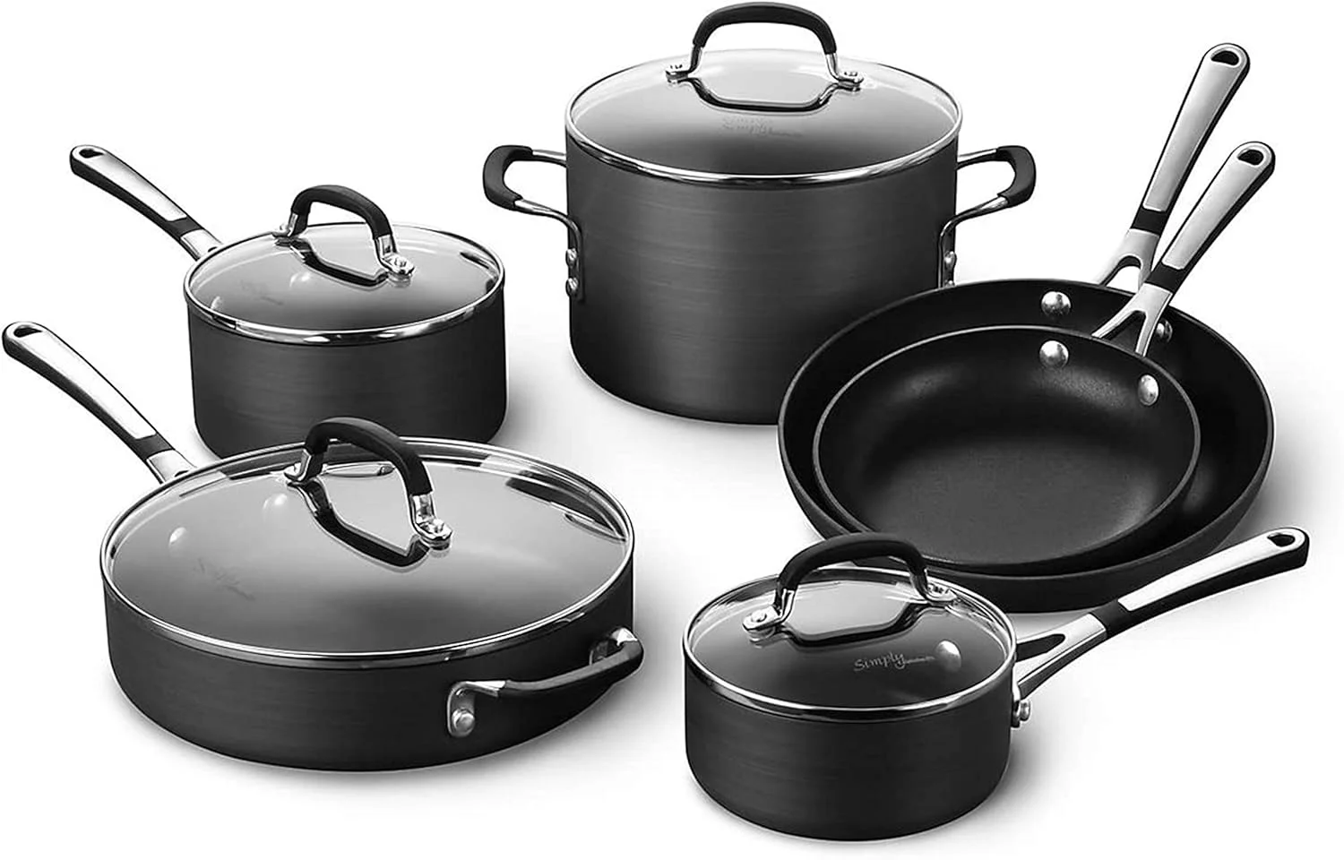 ست ظروف پخت و پز 10 پارچه نچسب کالفالون مدل Simply Nonstick SA10H ست ظروف پخت و پز 10 پارچه نچسب کالفالون مدل Simply Nonstick SA10H