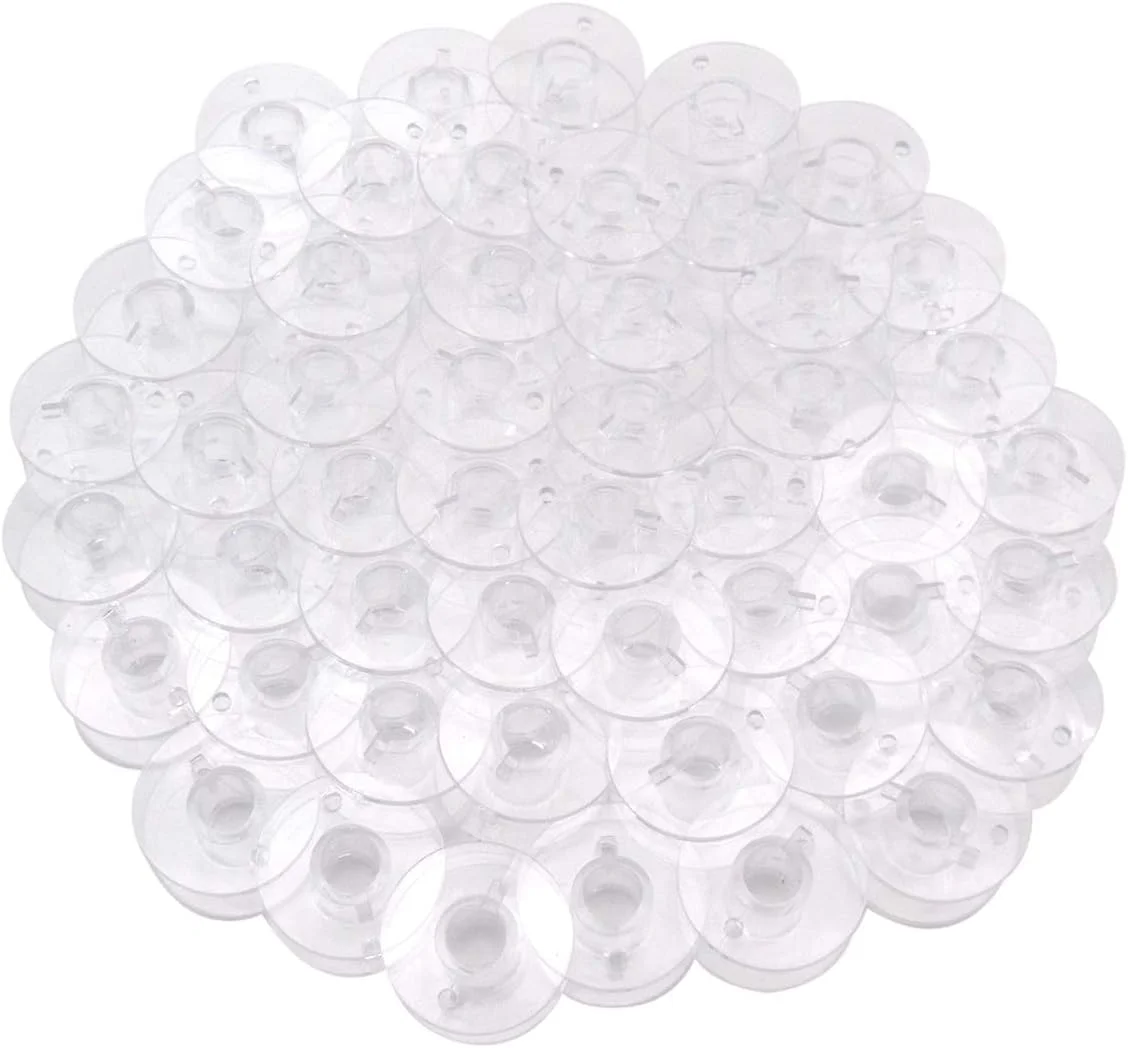 برند CKPSMS - ماسوره های پلاستیکی شماره 2518P SA156 X52800150 مناسب برای چرخ خیاطی های برادر، وایکینگ، سینگر کلاس 15 (50 عدد)