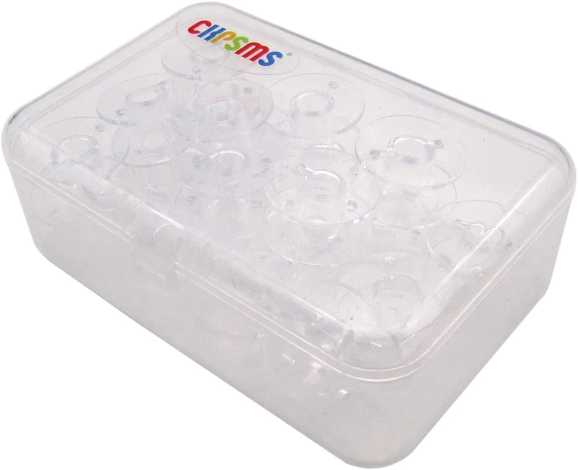 CKPSMS Brand - ماسوره های پلاستیکی شماره 2518P SA156 X52800150 مناسب برای چرخ خیاطی های Brother Viking Singer Class 15 (تعداد 100 عدد)