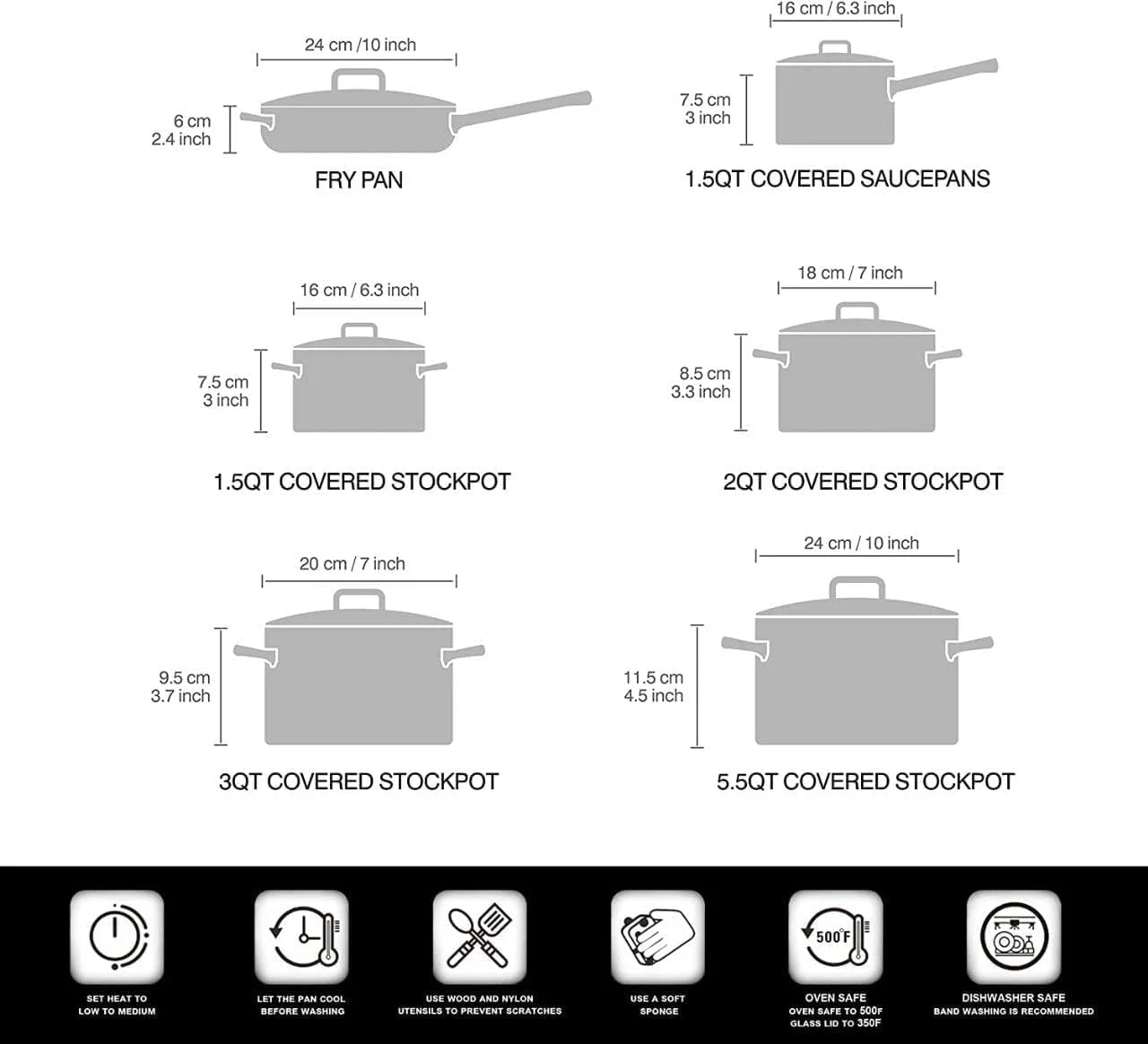 Cuisine Art Wilson Stainless Steel Cookware Set, 12-Piece, Casseroles, Saucepan, Fry Pan, Ergonomic Handles, All Cooktop Compatible, Dishwasher Safe, Durable, Stylish Kitchen Essentials Cuisine Art Wilson Stainless Steel Cookware Set, 12-Piece, Casseroles, Saucepan, Fry Pan, Ergonomic Handles, All Cooktop Compatible, Dishwasher Safe, Durable, Stylish Kitchen Essentials