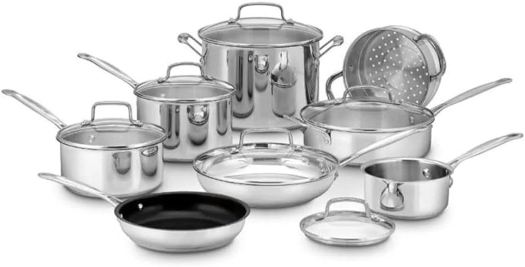 Cuisinart 77-14N 14-Piece Chef's-Classic-Stainless Collection, Cookware Set Cuisinart 77-14N 14-Piece Chef's-Classic-Stainless Collection, Cookware Set
