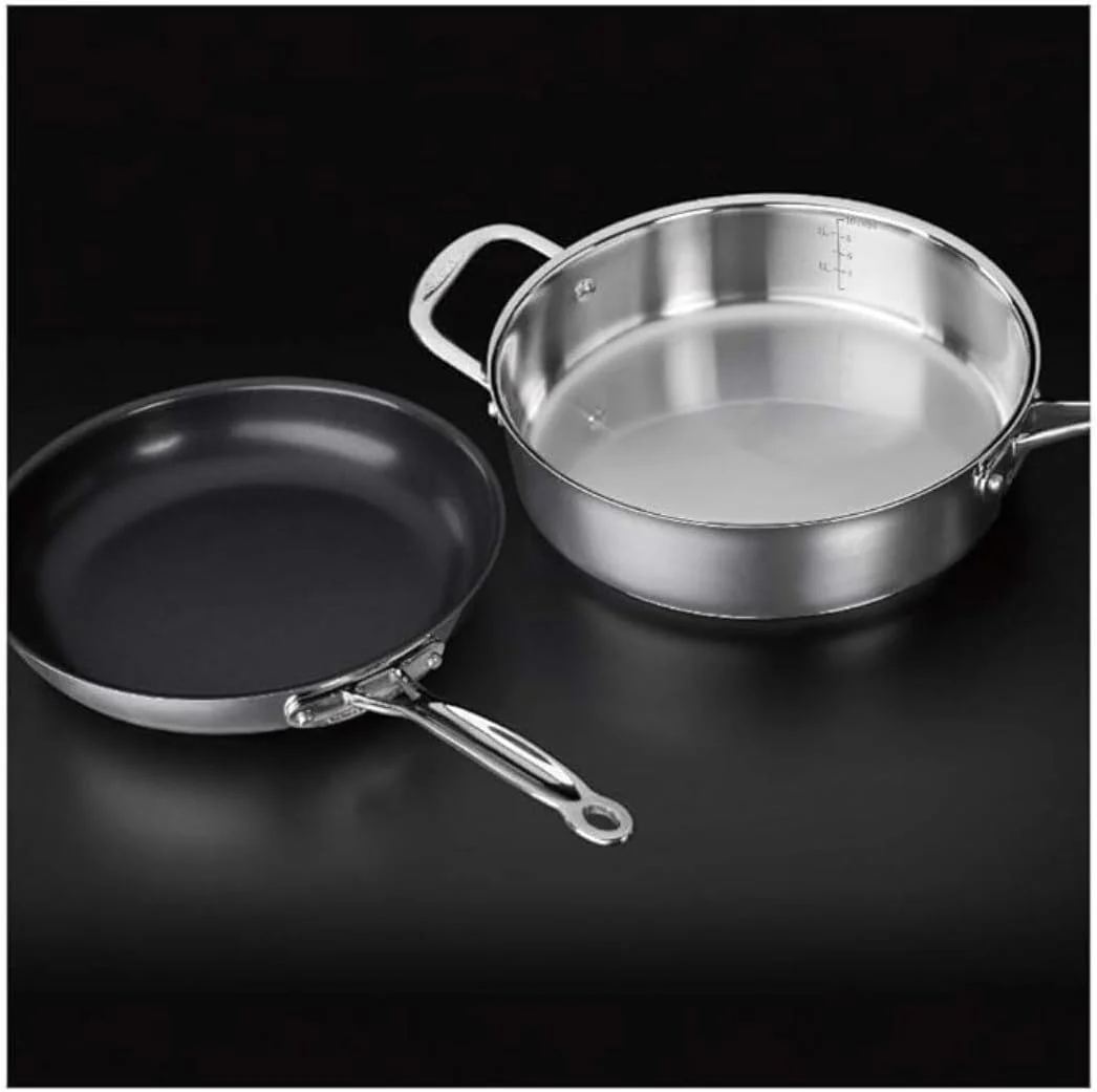 Cuisinart 77-14N 14-Piece Chef's-Classic-Stainless Collection, Cookware Set