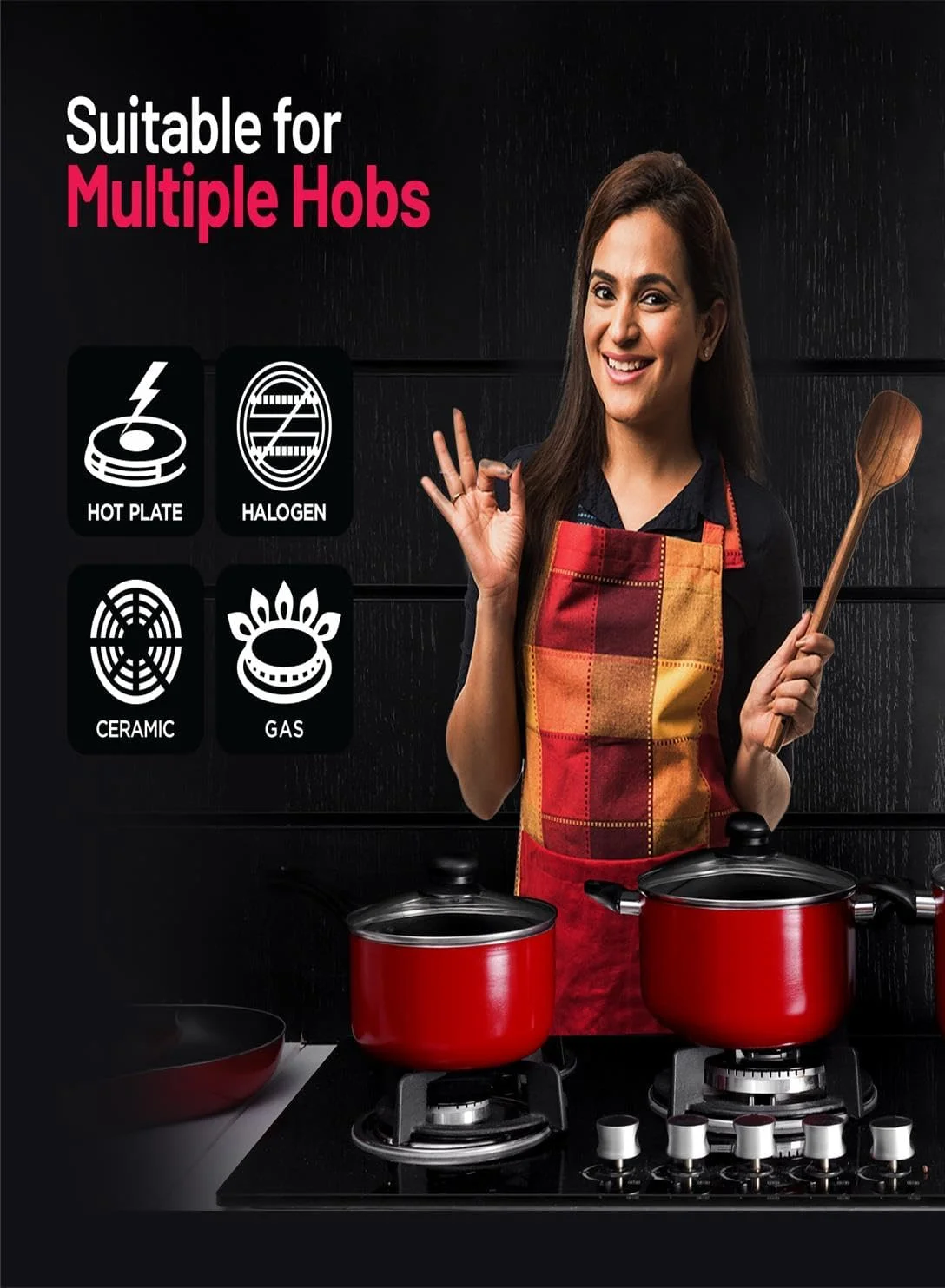 Delcasa Non-Stick Cookware Set 9-Pieces