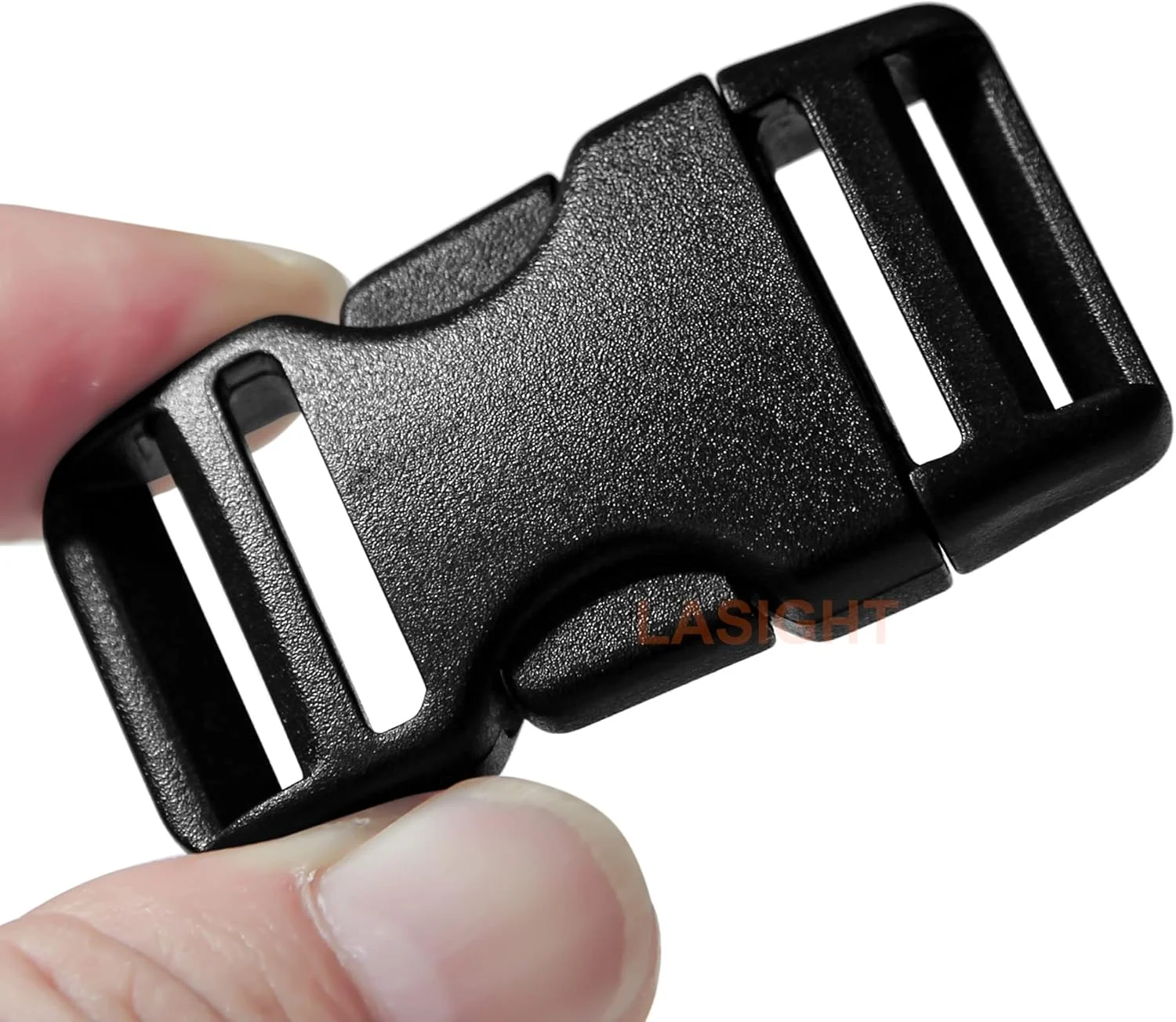 LASIGHT Set of Plastic Buckle Quick Side Release Dual Adjustable No Sewing & Tri-Glide Slide Clip fit Nylon Webbing Strap