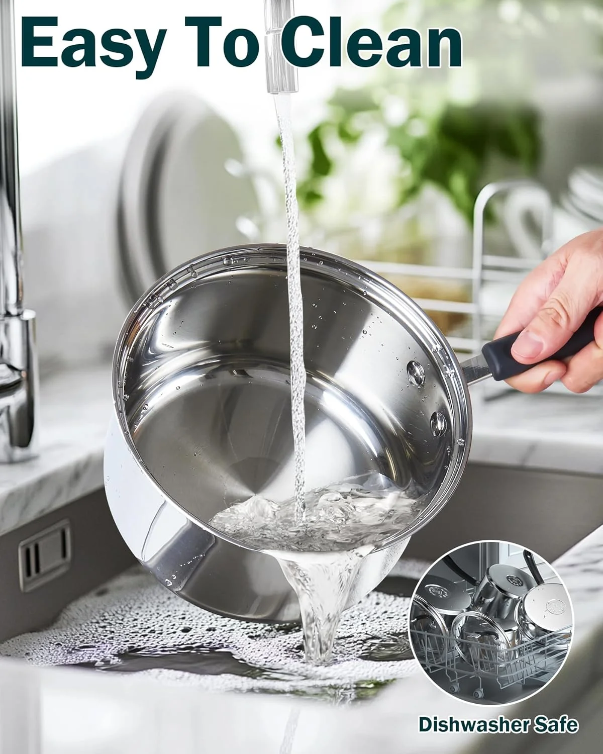 ست ظروف پخت و پز ۱۰ پارچه استیل Cook N Home ست ظروف پخت و پز ۱۰ پارچه استیل Cook N Home